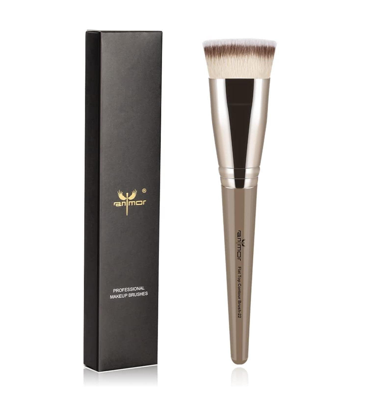 Anmor Contour Brush #0112-22 | Premium Face Makeup Brush for Contouring, Blending, and Polishing | Ideal for Powder, Liquid, and Cream Products - Buy Online on GoSupps.com