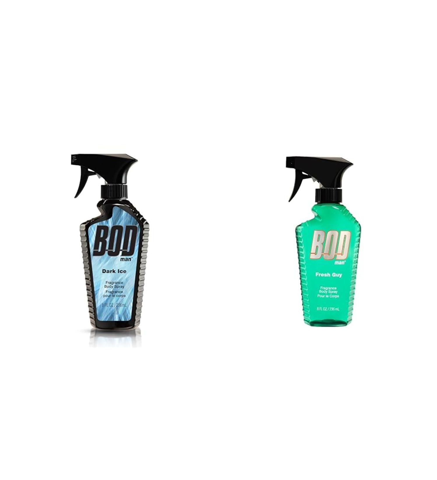 BOD man Dark Ice & Fresh Guy Body Sprays 8 Fluid Ounce Each - Buy Online on GoSupps.com