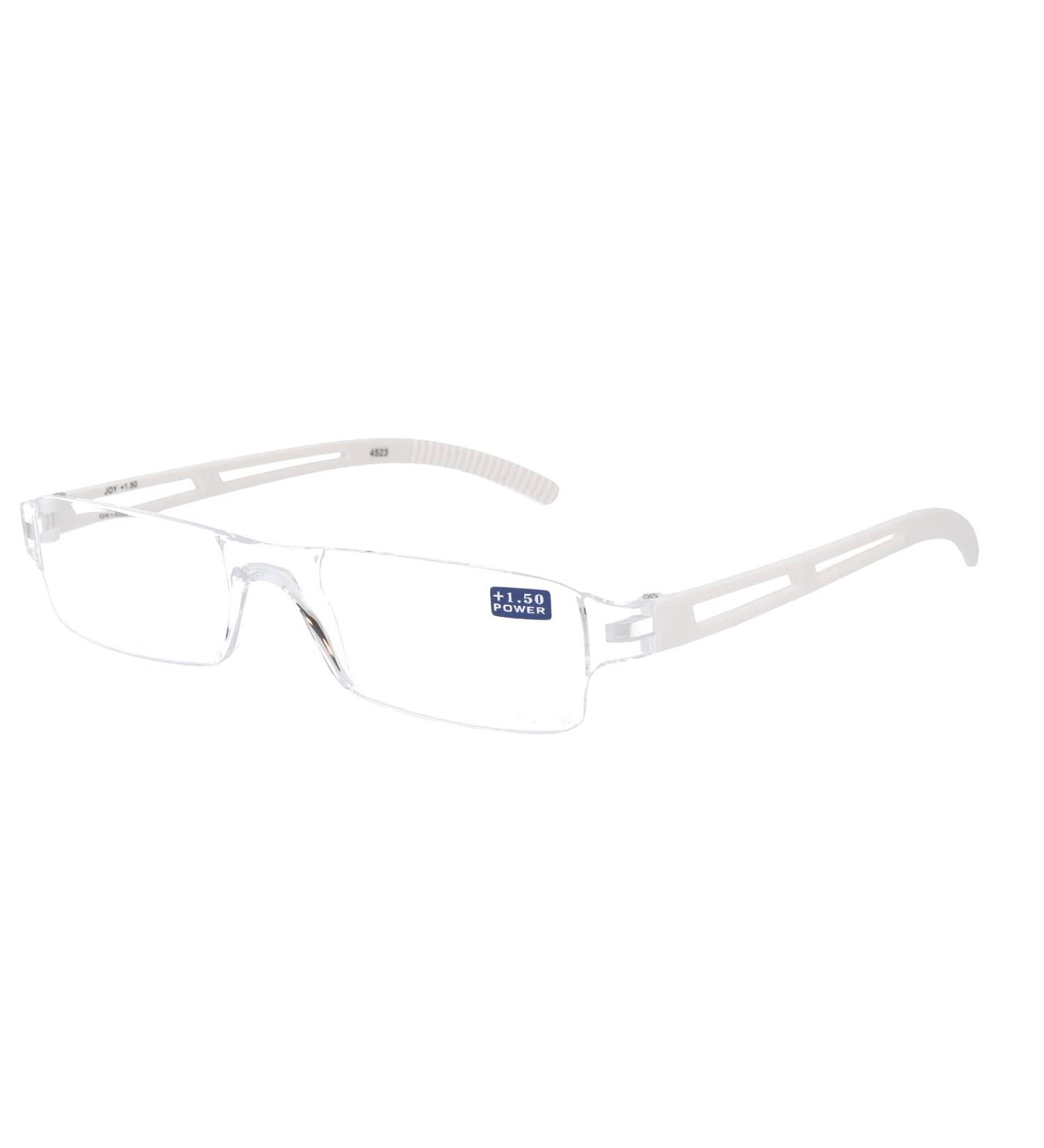 I Need You Reading Glasses Joy - Diopters: +2.00 Crystal White