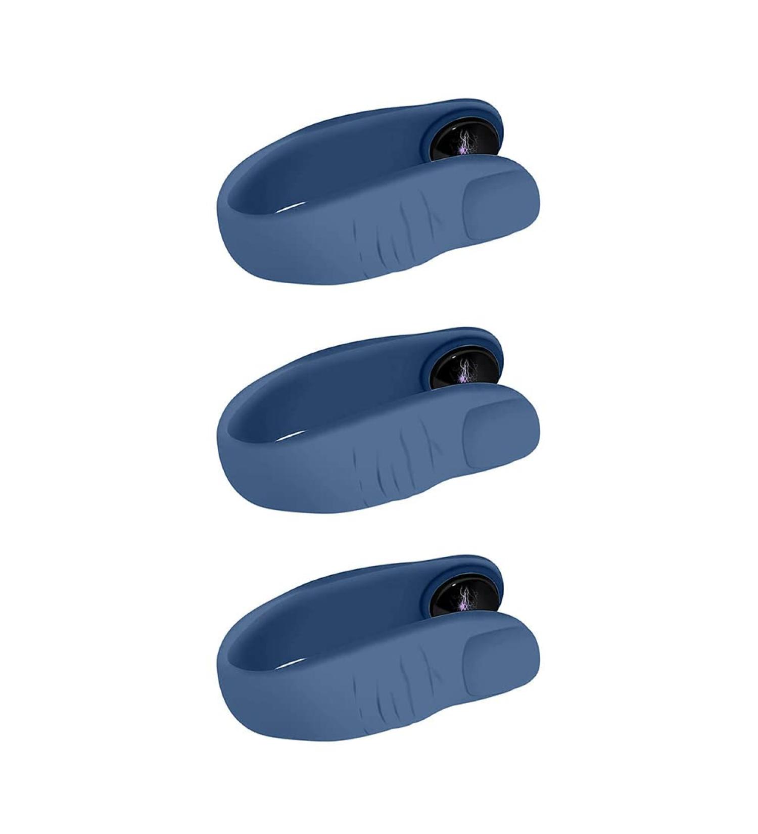 Finger Acupressure Clip for Headaches Anxiety & Stress Relief - Adjustable Big Thumb Blue - Buy Online on GoSupps.com