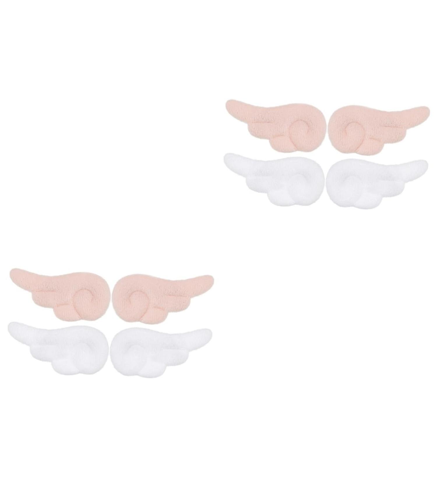 Beavorty 4 Pairs angel wings hairpin Plush Hairpins big hair clips plush wings hair clips Non Slip kawaii makeup kawaii accessories for outfits Metal bride Xie An white Christmas - Buy Online on GoSupps.com
