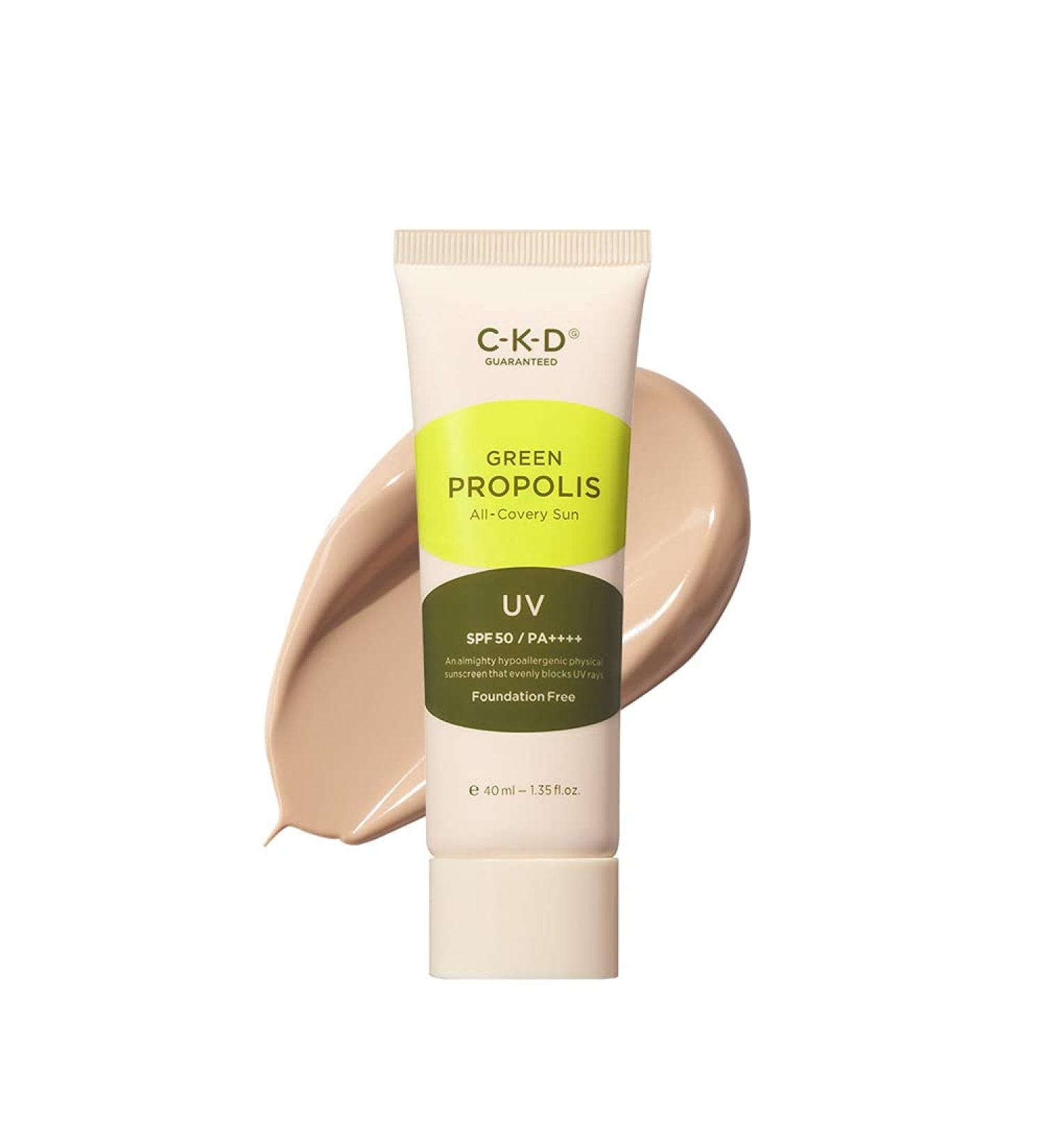 CKD Green Propolis All Recovery Sunscreen SPF 50 PA++++ - 40ml BB Cream & Sun Cream for Red Blemishes with 39.8% Green Propolis Extract - Buy Online on GoSupps.com