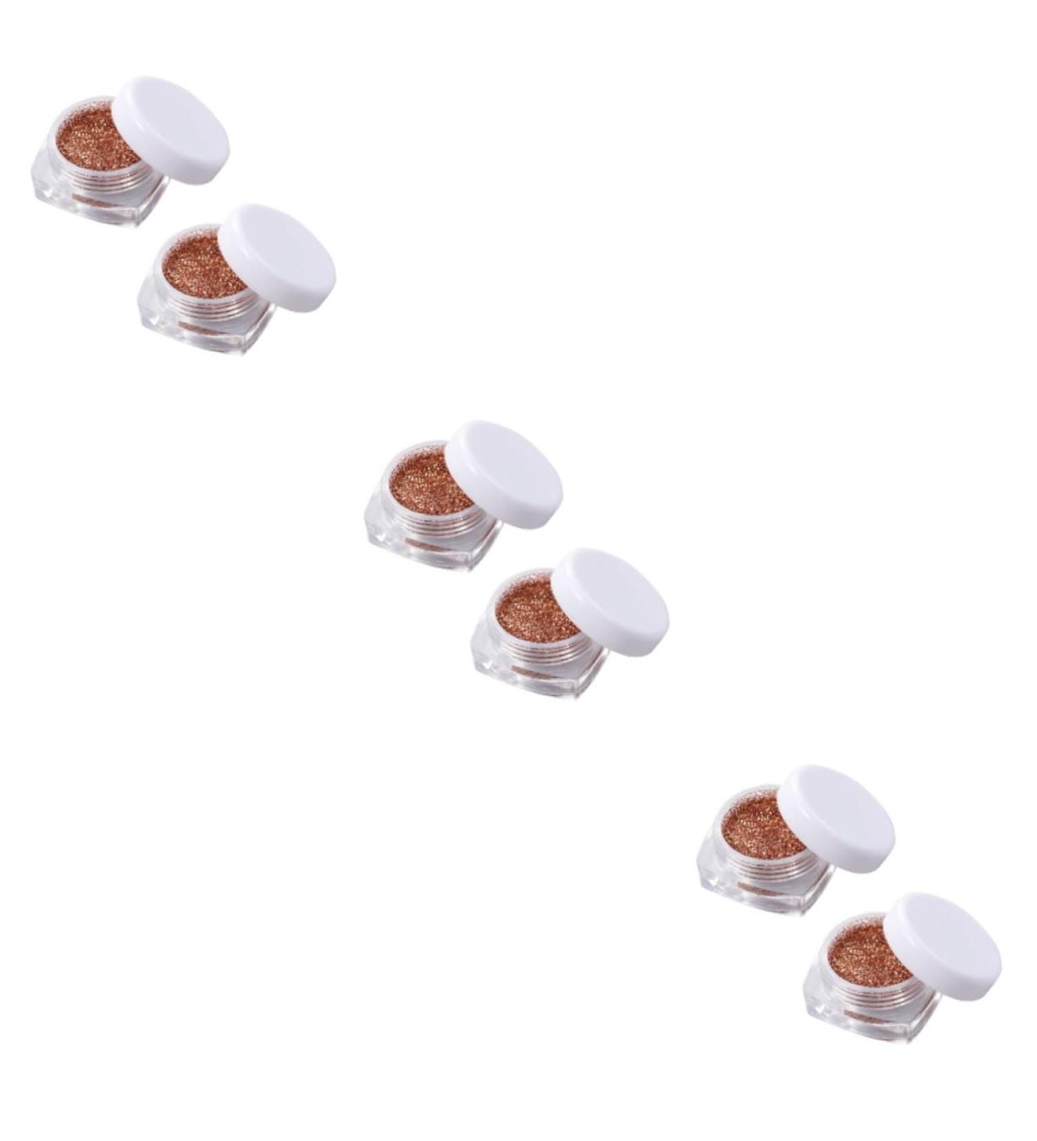 FOMIYES 6 Pcs Loose Pigment Eyeshadow Loose Eyeshadow Glitter Eye Shadow Highlighter 1 count (Pack of 1) Goldenx3pcs - Buy Online on GoSupps.com