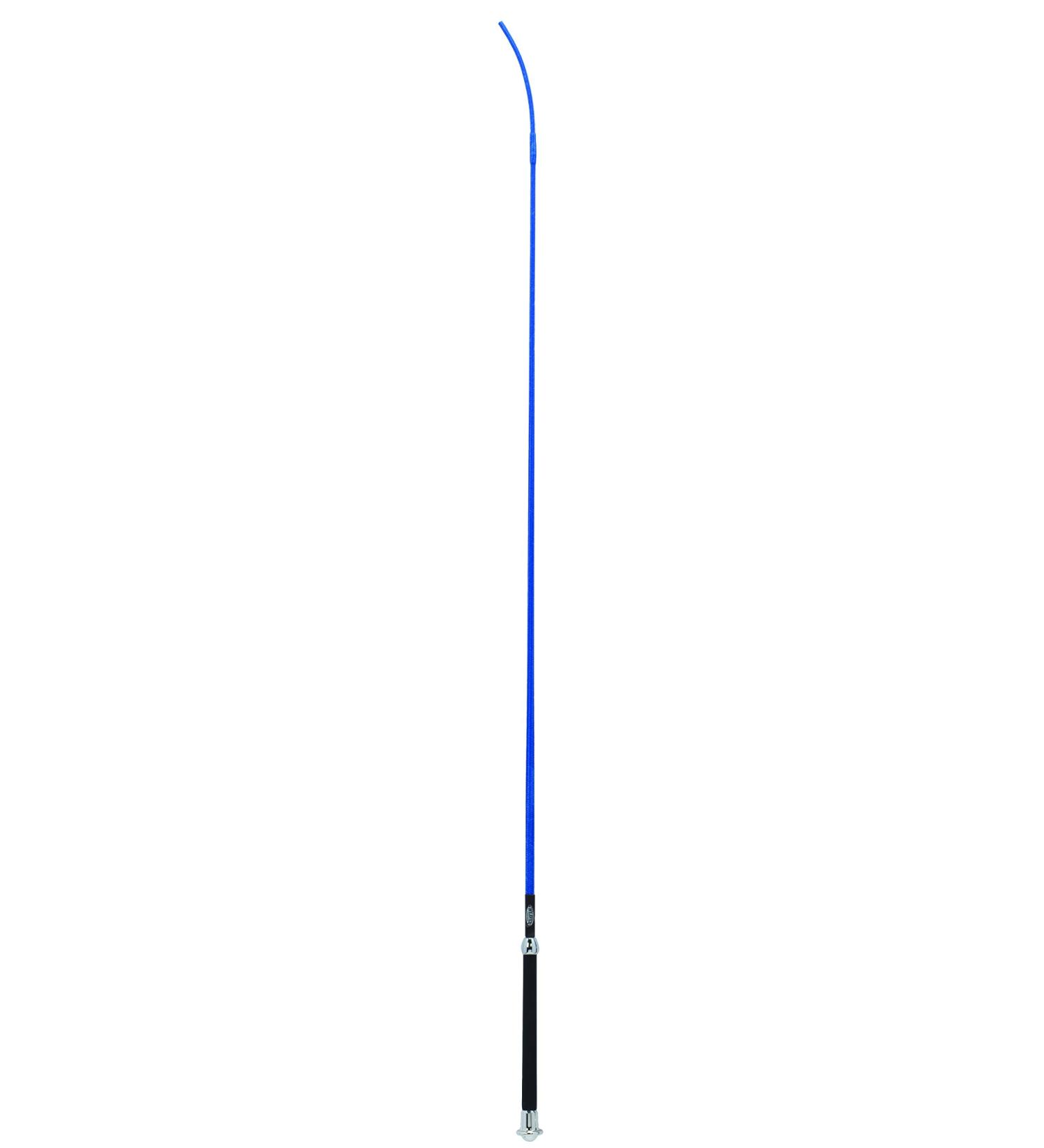 Weaver Leather Livestock Basic Whip with Chrome Tipped Handle, Blue, 36"