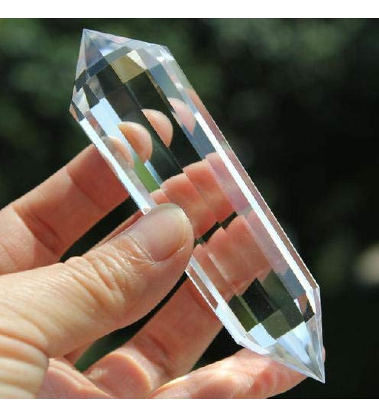 4.15" 13 Sided Vogel Style Natural Clear Quartz Crystal Point 106g JZIGTDEM - Buy Online on GoSupps.com