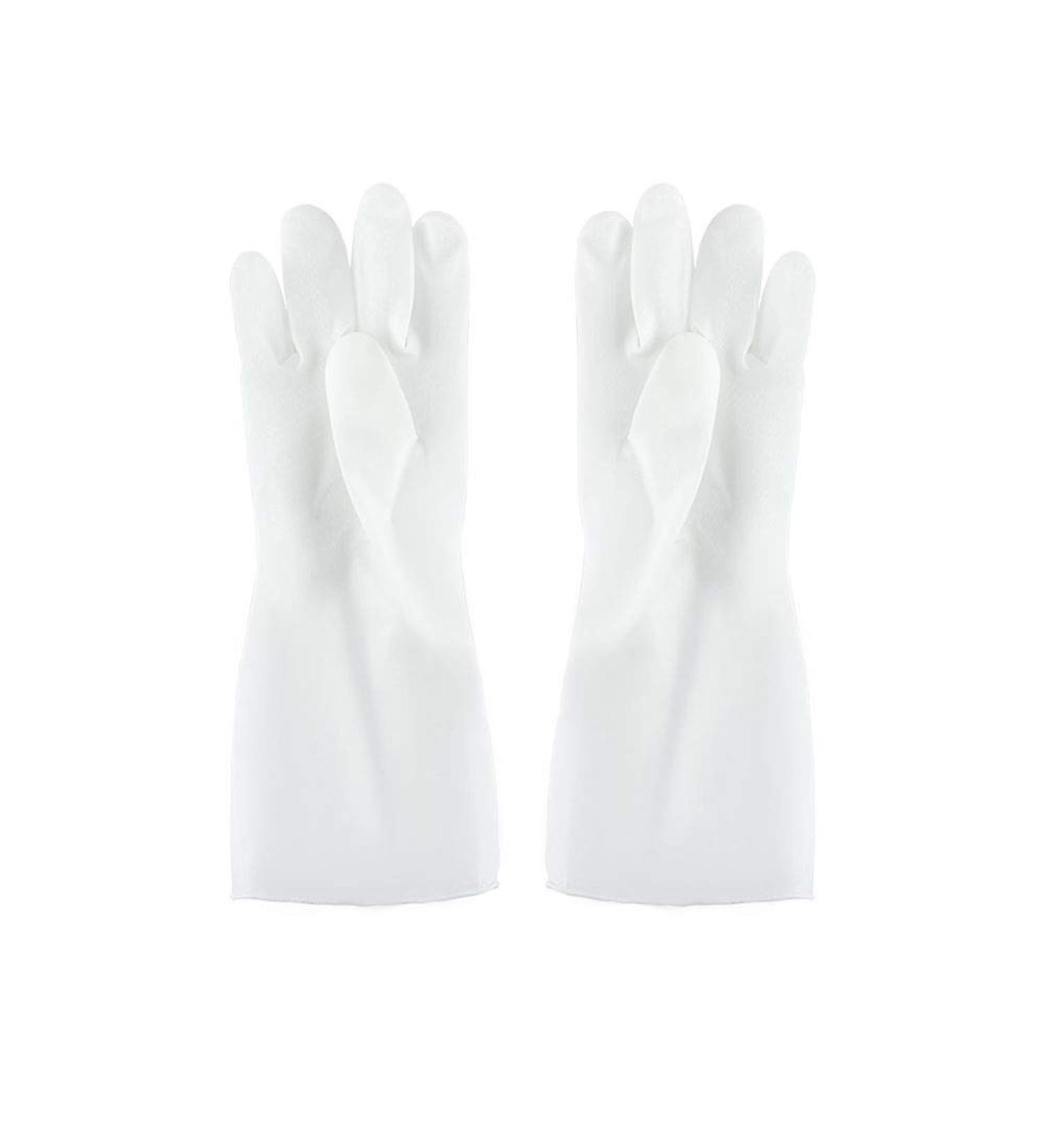 SEPTAM Cleaning Gloves Cleaning gloves household kitchen white silicone dishwashing gloves female kitchen washing clothes durable dishwashing gloves - Buy Online on GoSupps.com