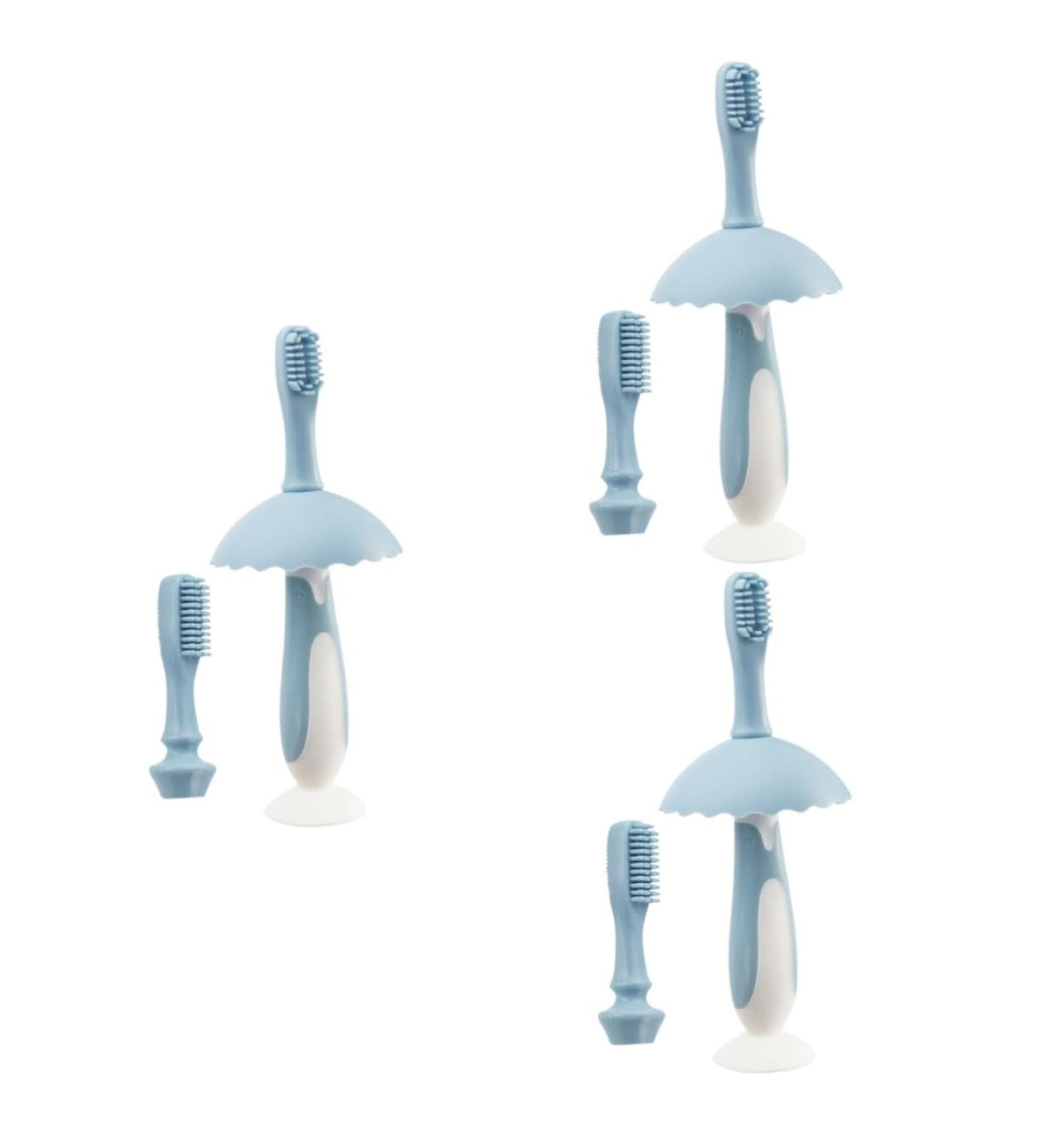 Minkissy 3 Sets Children's Training Toothbrush - Milk Teeth Cleaning Accessories for Kids - Buy Online on GoSupps.com