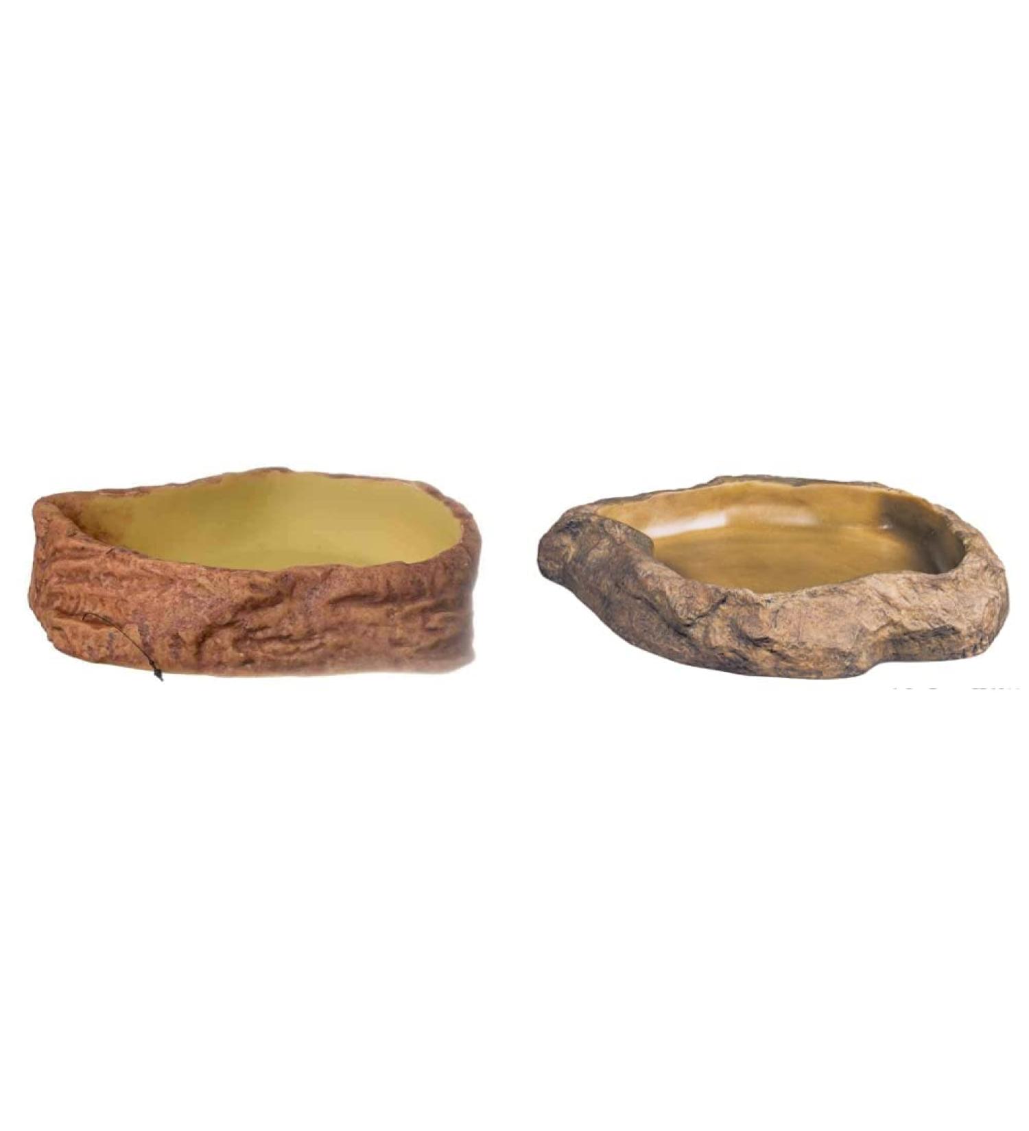 Buy Exo Terra Water Dish & Feeding Bowl - Rock Decor for Terrariums - Large Size Bundle (1 Pack) - International Shipping Available - Buy Online on GoSupps.com