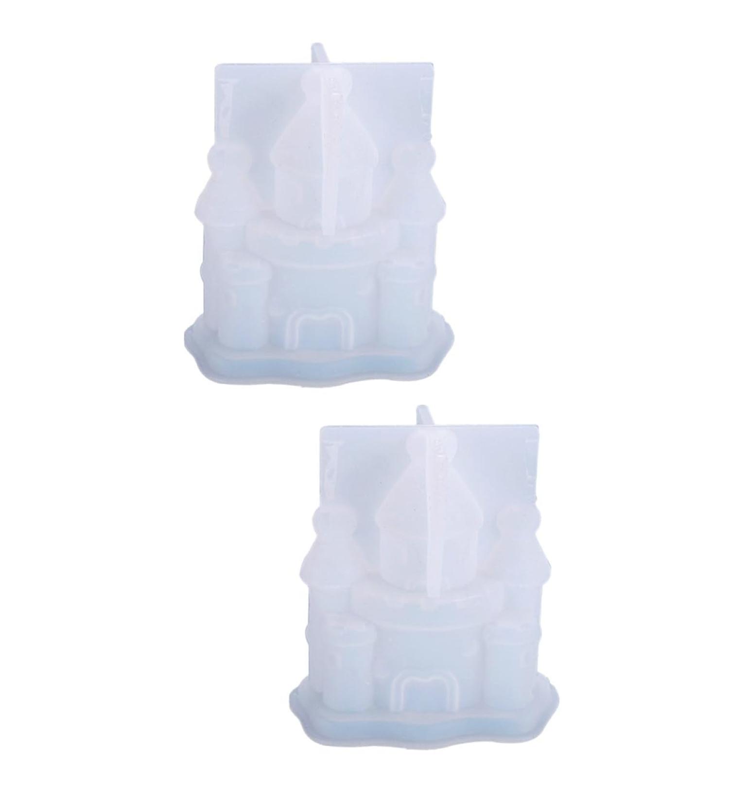 NUOBESTY 2 Pcs Three-dimensional Castle Silicone Mold Resin Crafts Silicone Cake Mold Diy Mold As Shownx2pcs 7.5X4.8X7.3CMx2pcs - Buy Online on GoSupps.com