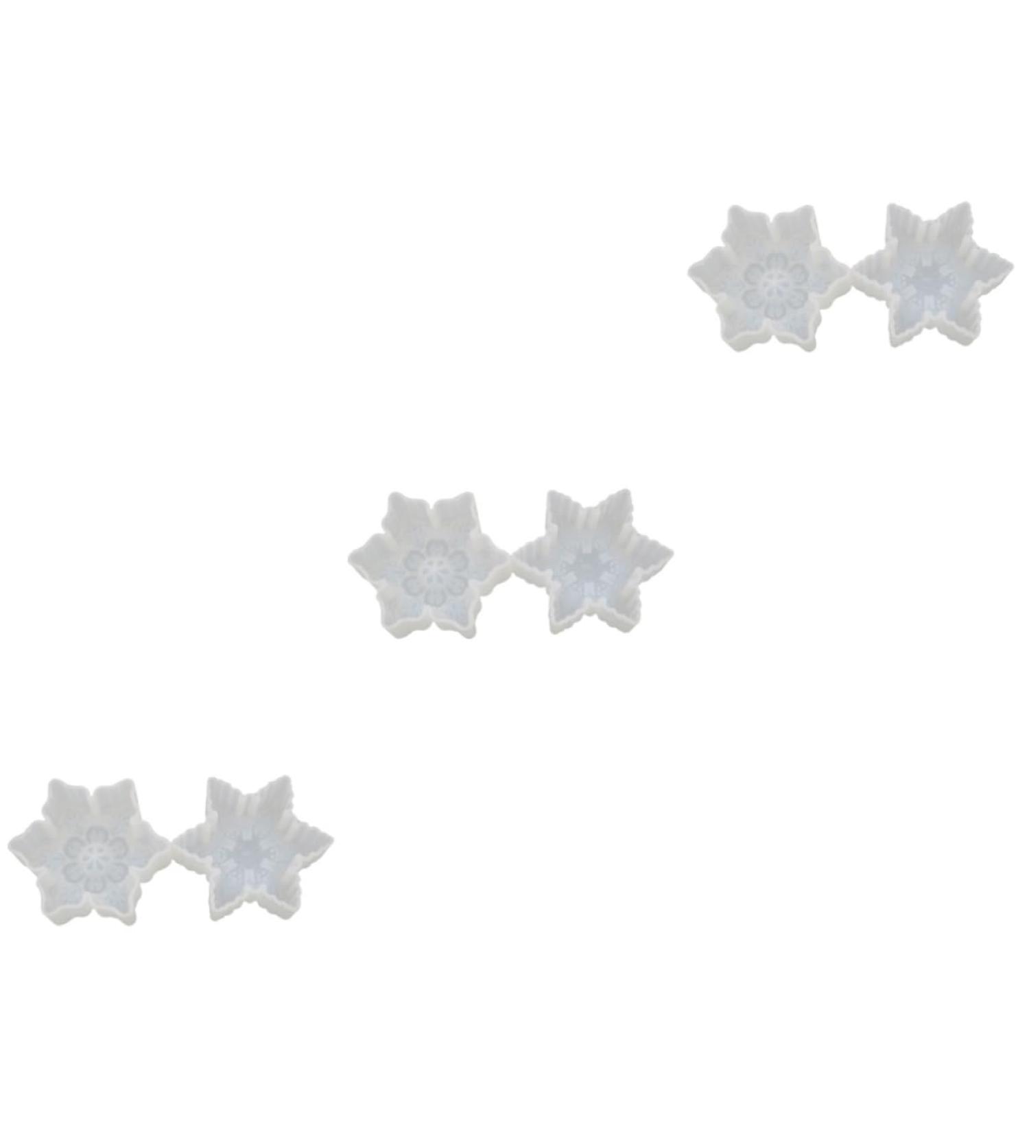 COHEALI 6 Pcs Epoxy Resin Diy Epoxy Gel Mould Mold Christmas Set up Whitex3pcs 5X8cmx3pcs - Buy Online on GoSupps.com