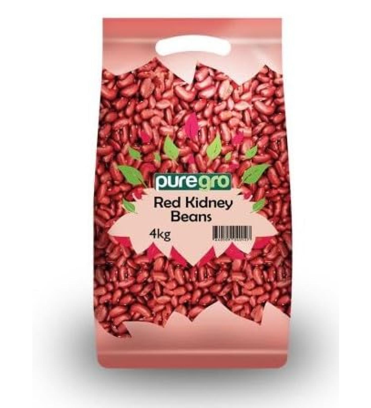Puregro Red Kidney Beans 4kg - Buy Online on GoSupps.com