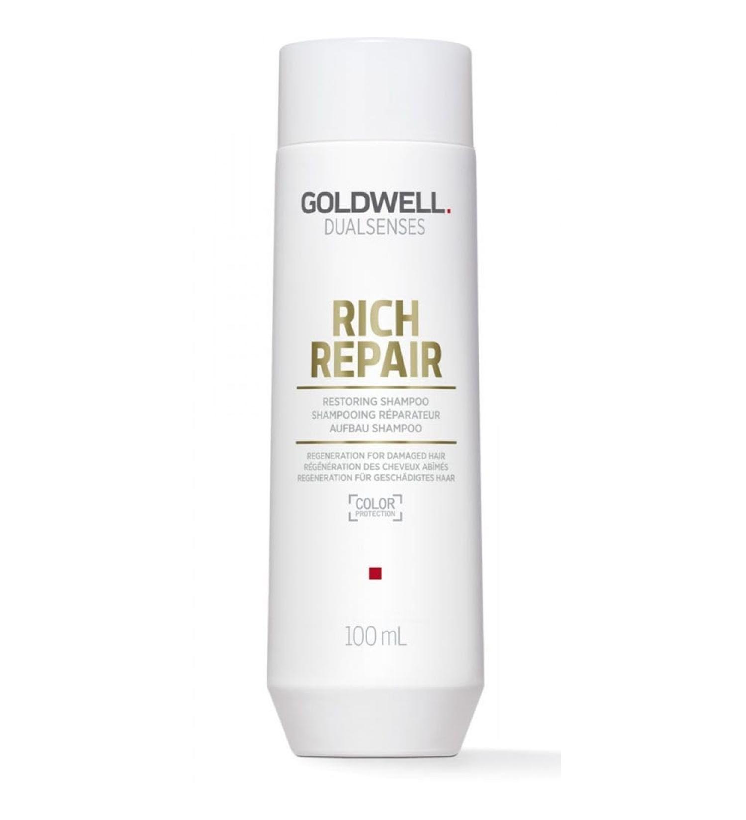 Goldwell Dualsenses Rich Repair Restoring Shampoo 100 ml reparerende shampoo250mlwit