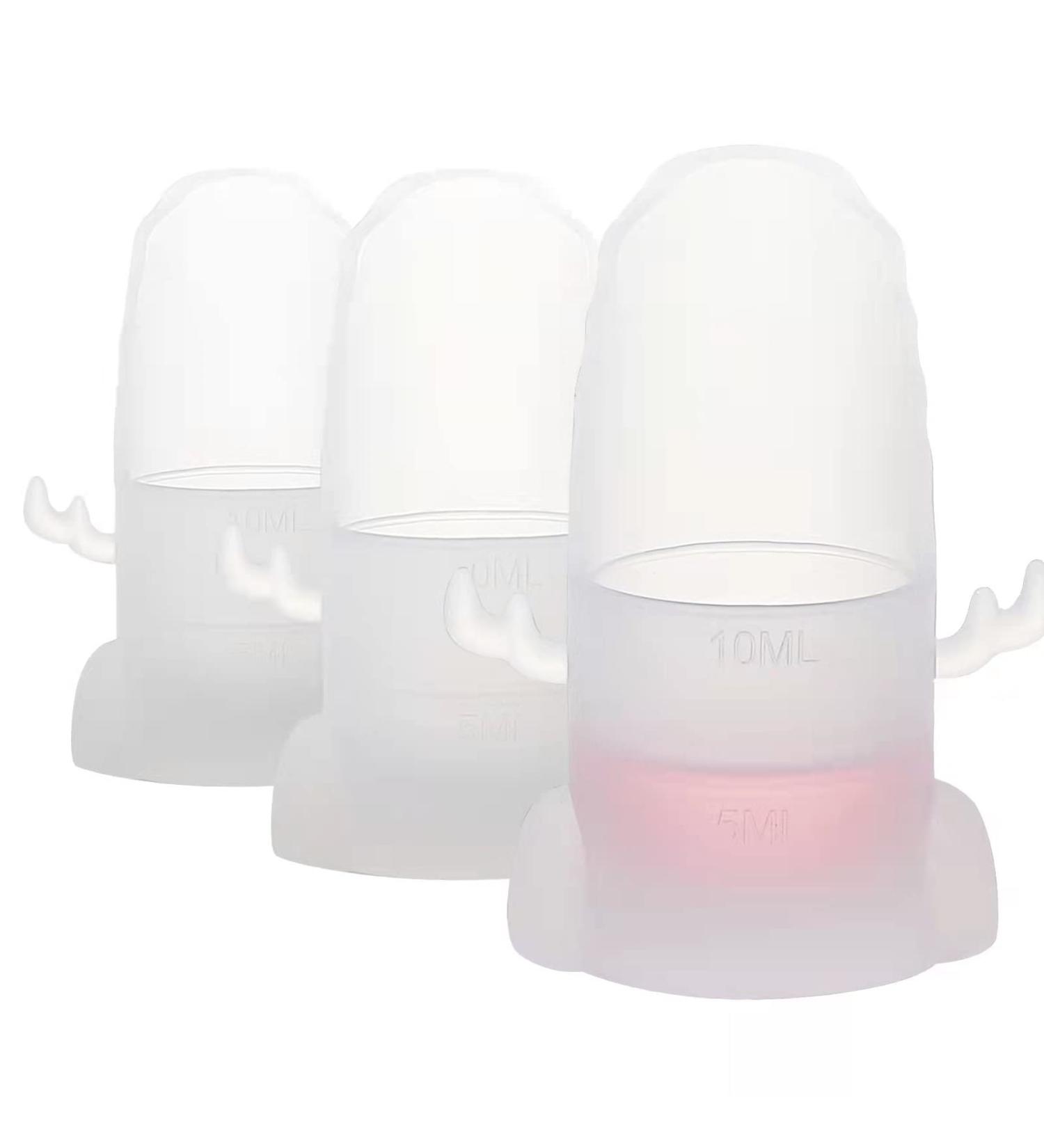 KACHITANY Baby Medicine Dispenser - 10 ml Graduated Oral Liquid Cups - Easy-to-Use Design - Transparent Reusable Dispenser - Buy Online on GoSupps.com