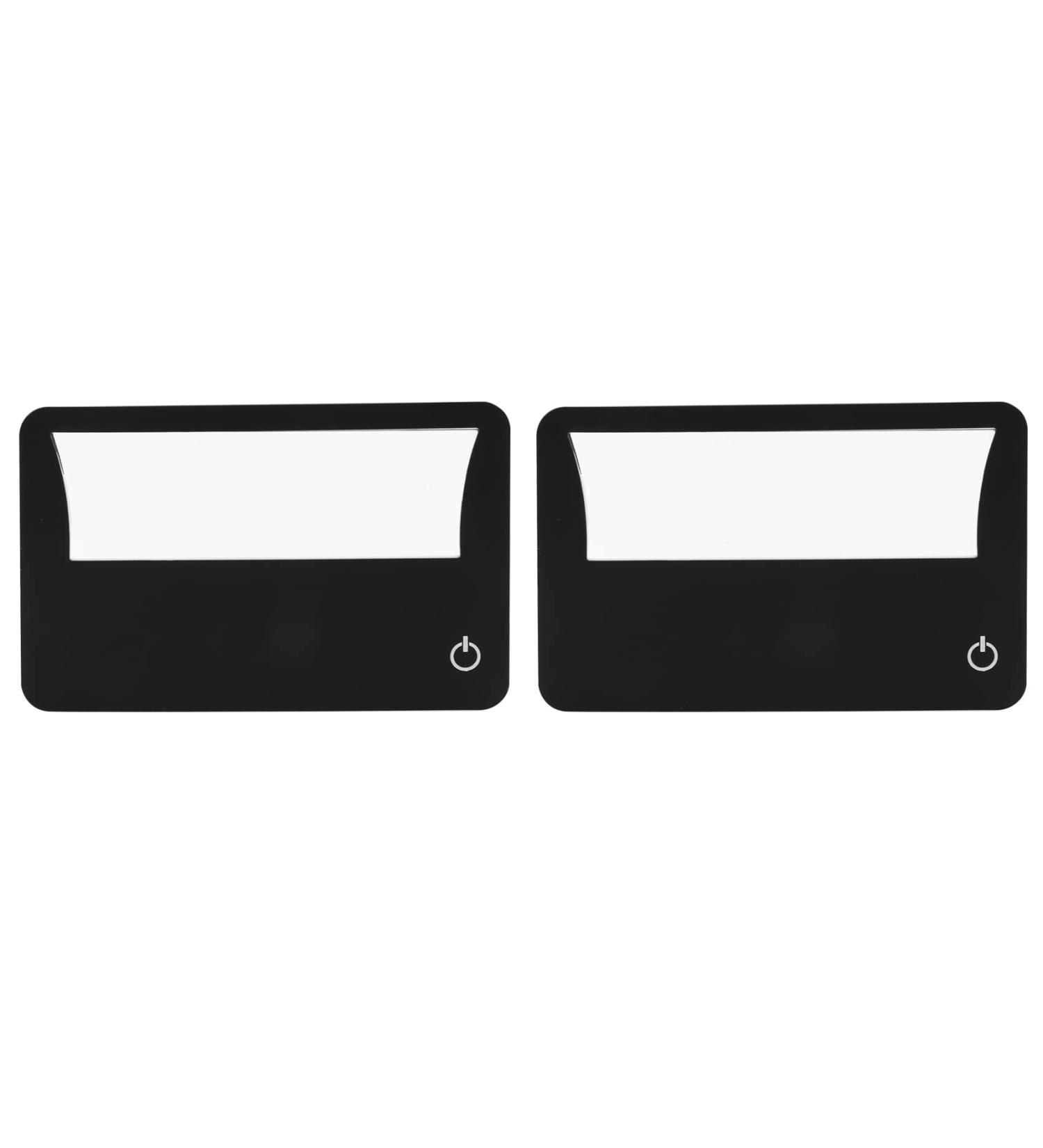 Ghulumn Credit Card Size 3X Magnifier Bundle Includes 2 Magnifiers Each Magnifier for Reading Has 3X Lens Use As 3X Magnifying Glass with Light or As Reading Magnifier for Menus - Buy Online on GoSupps.com
