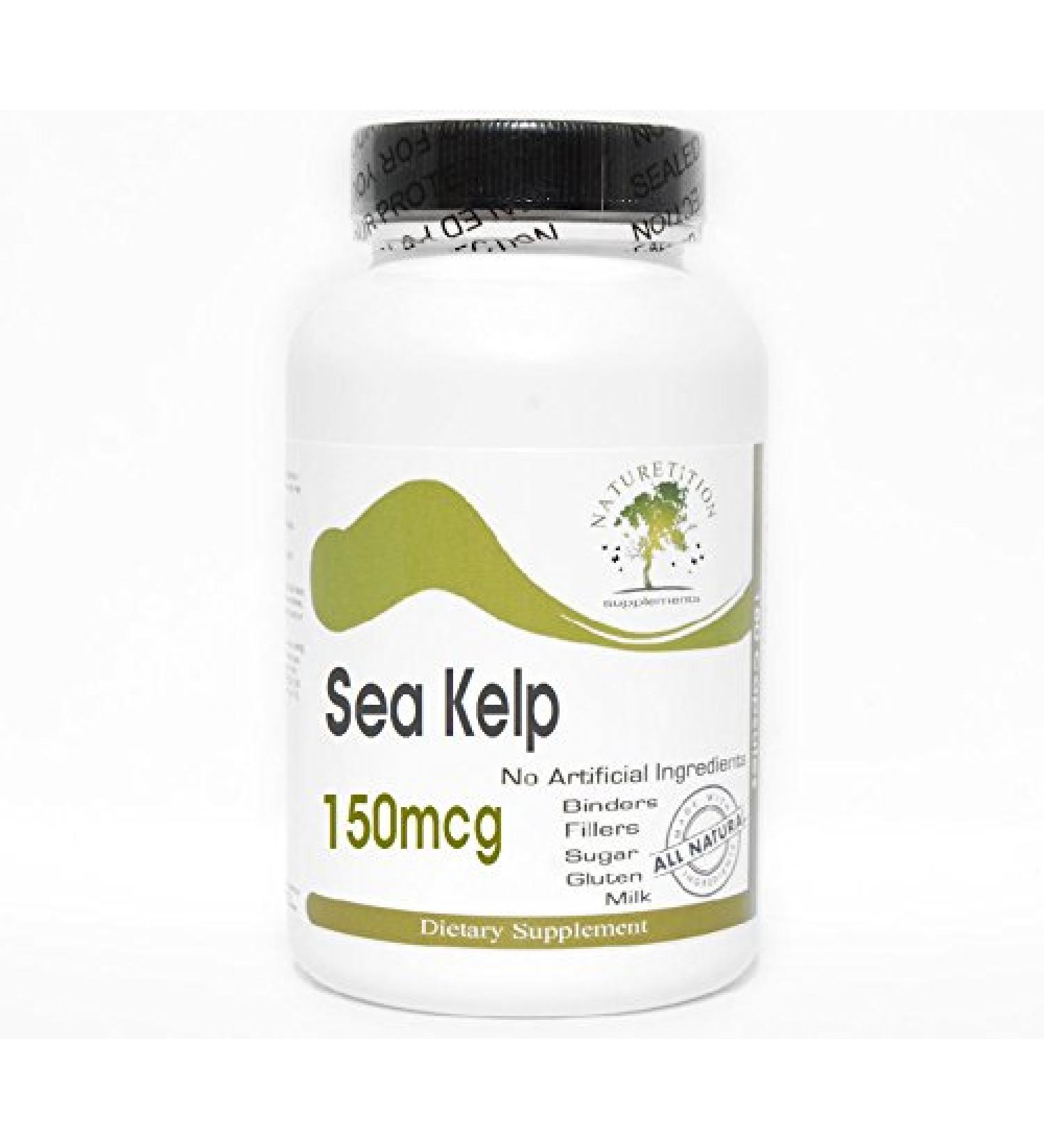 Sea Kelp 150mcg 100 Capsules - No Additives Naturetition Supplements