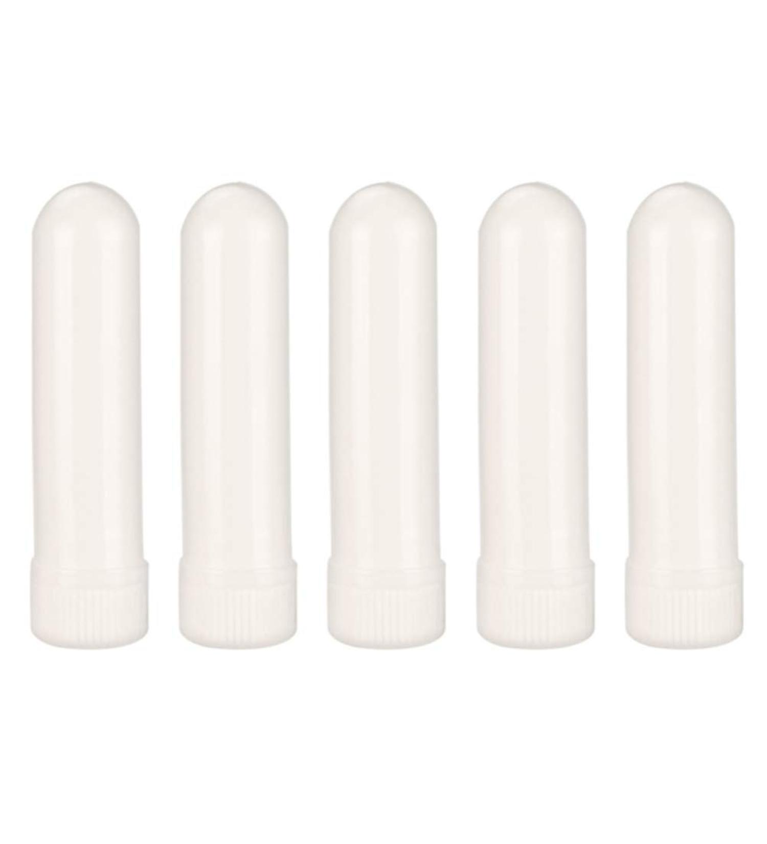 Peppermint Essential Oil Nasal Inhaler Set for Congestion Relief - White Aroma Diffuser Tubes - Buy Online on GoSupps.com