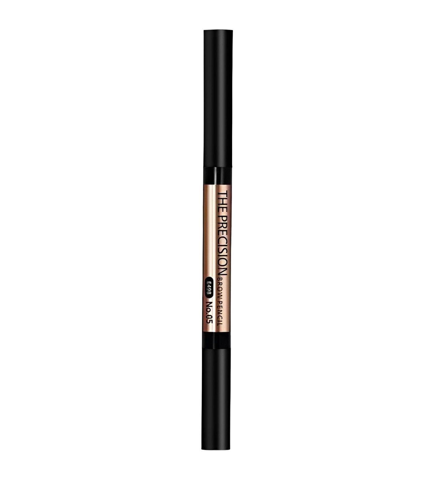 Makeup Brow Pencil - Eyebrow Pencil Double-Headed | Auto-Rotating Triangle Eyebrow Pencil Pencil Waterproof Long Lasting Eyebrow Pencil with Brush Rowces Grey - Buy Online on GoSupps.com