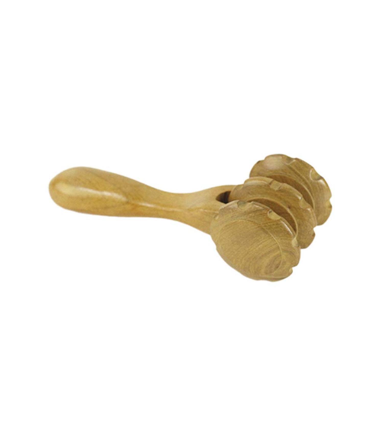 Wooden Massage Roller for Muscles and Acupressure - Perfect for Feet Back & Legs - International Shipping Available - Buy Online on GoSupps.com