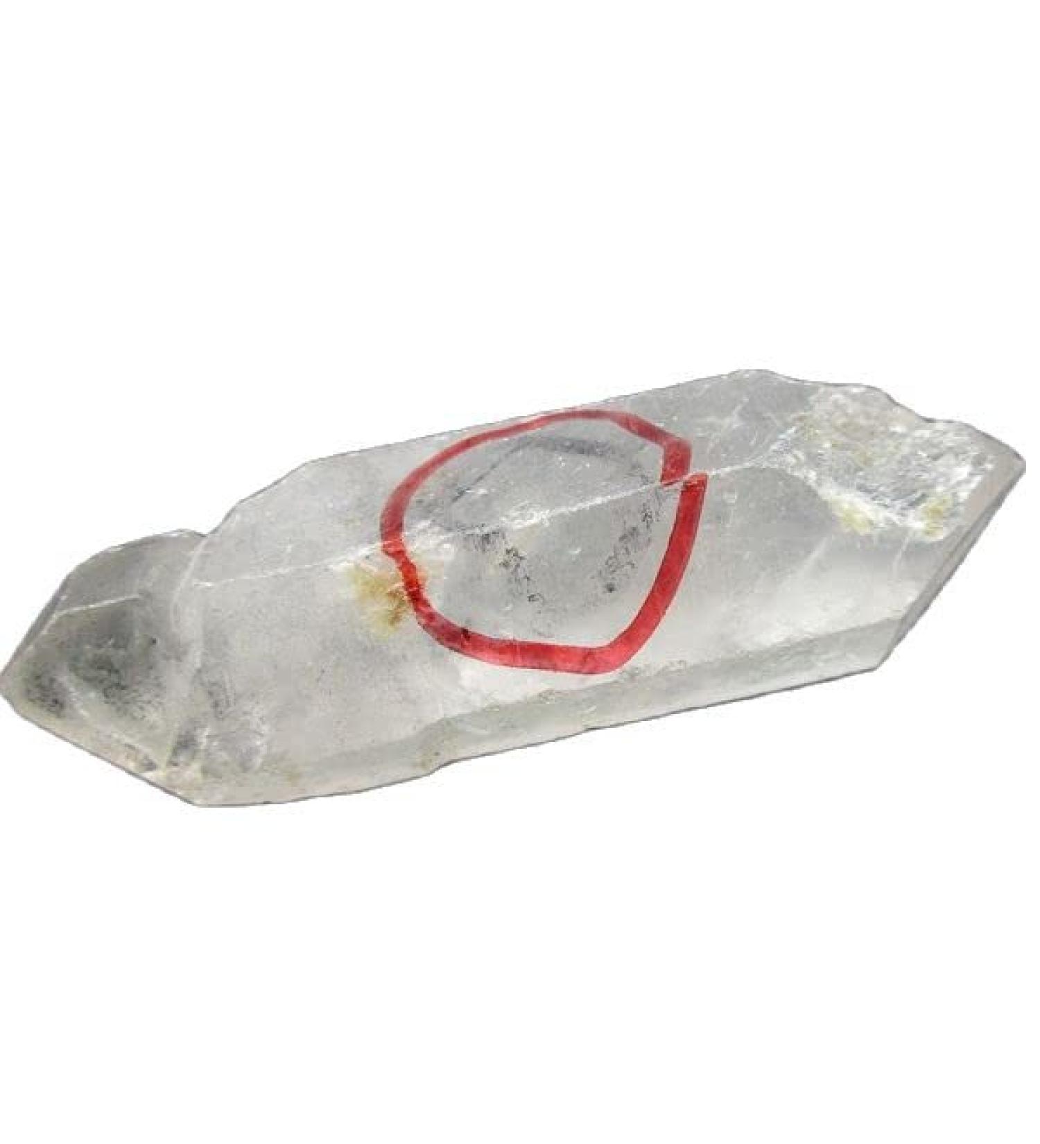 Rare! Natural Clear Quartz Channel with Water Bladder Reiki Fengshui Crystal Minerals Stones - Buy Online on GoSupps.com