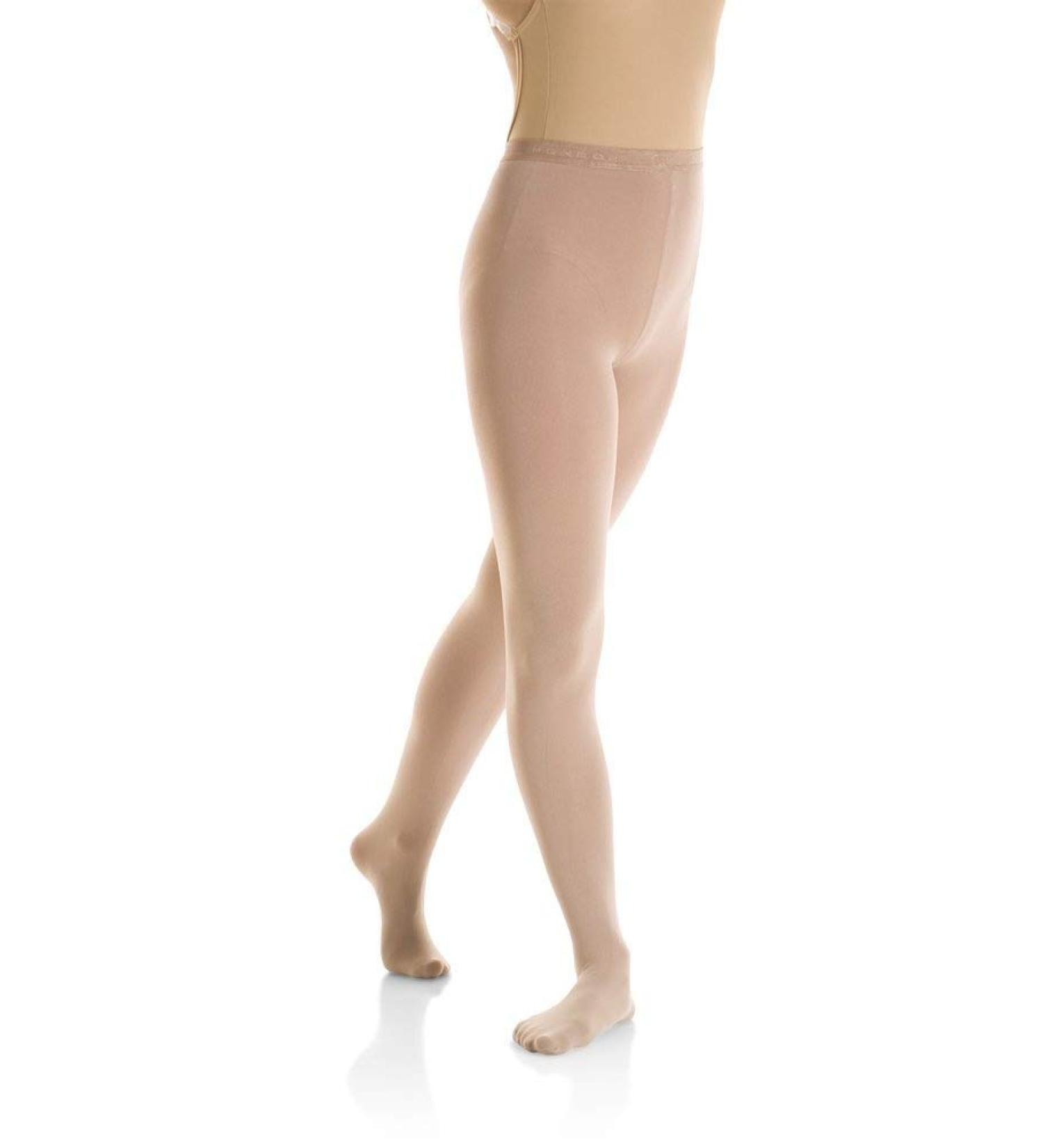 Mondor 3337 Light Tan Footed Evolution Figure Skating Tights - S-P Size - Buy Online on GoSupps.com