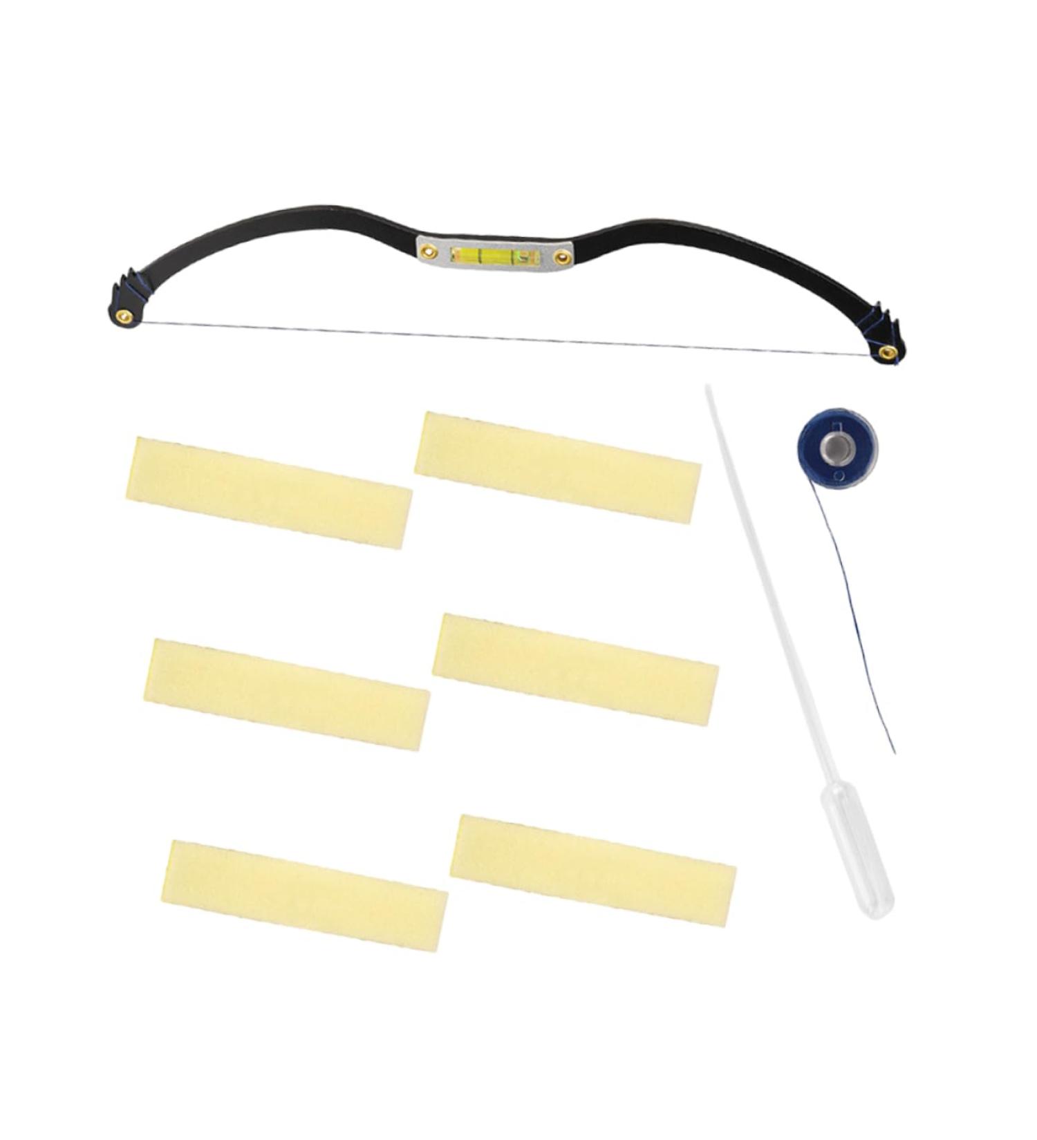 1 Set Arch Embroidery Eyebrow Ruler Brow Template Eyebrow Shaping Kit Level Ruler Alloy - Buy Online on GoSupps.com