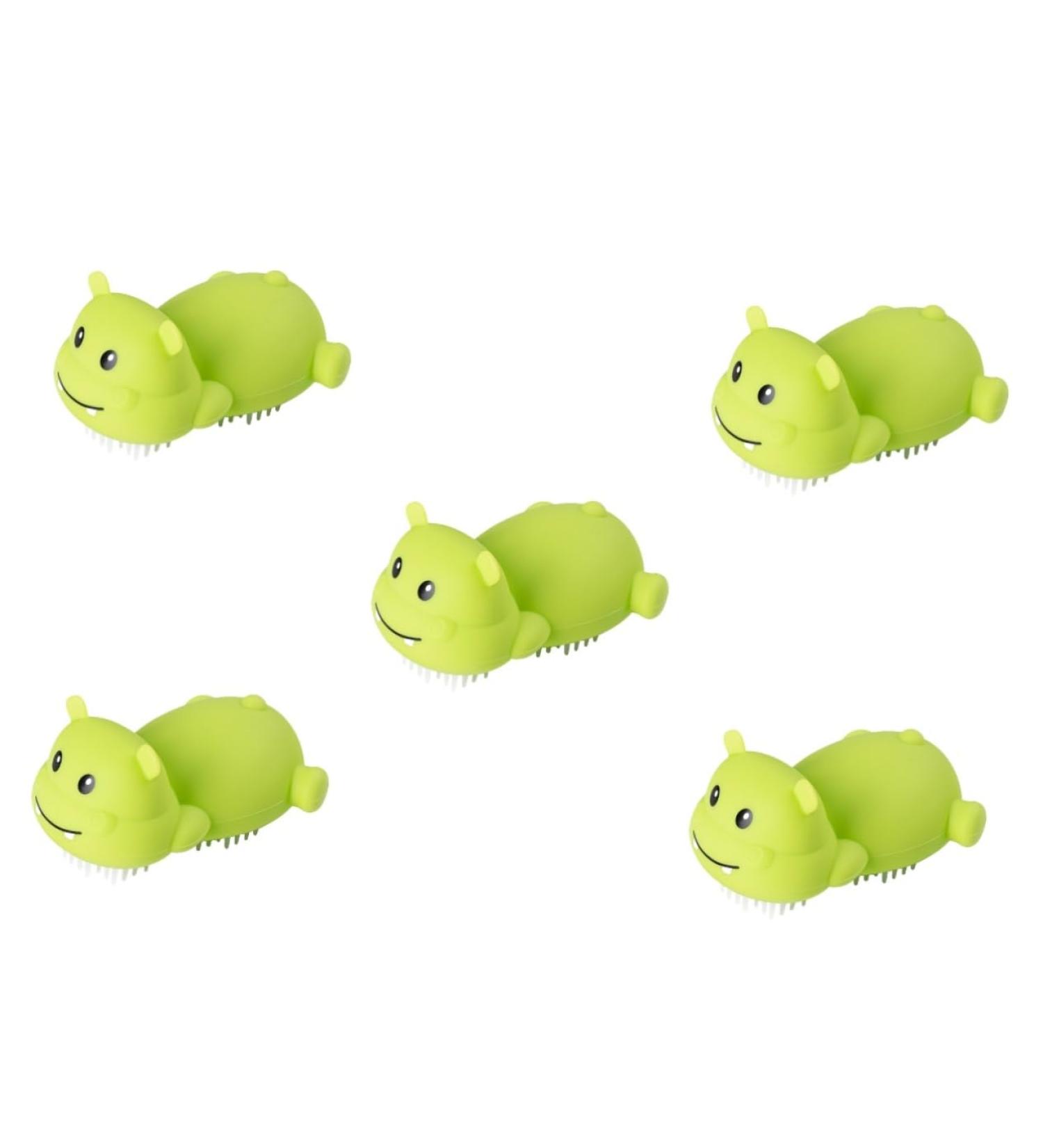 Tovinanna 5-in-1 Silicone Shampoo Brush for Kids | Scalp Massager & Shower Sponge | Gentle Children's Wash Brush - Buy Online on GoSupps.com