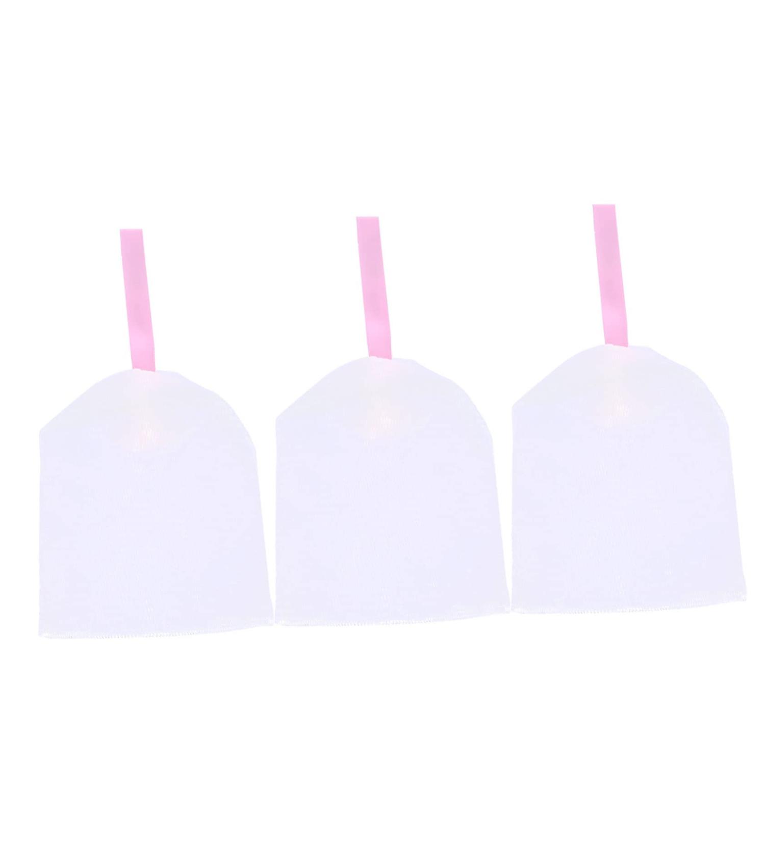 AUTSUPPL 3pcs Foaming Net Exfoliating Mesh Soap Pouch Travel Soap Sack Saver Soap Foaming or White - Buy Online on GoSupps.com