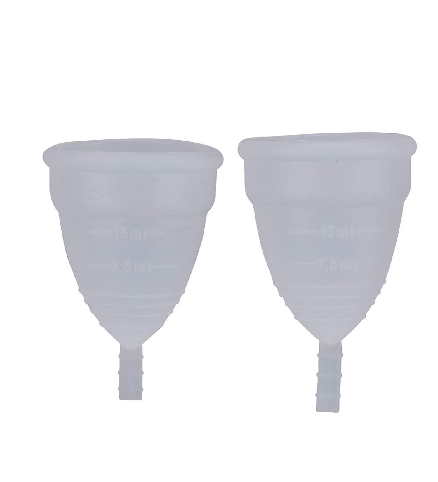 2PCS Reusable Anti-Leak Menstrual Cups for Women - Eco-Friendly Hygiene Mug Set - Buy Online on GoSupps.com
