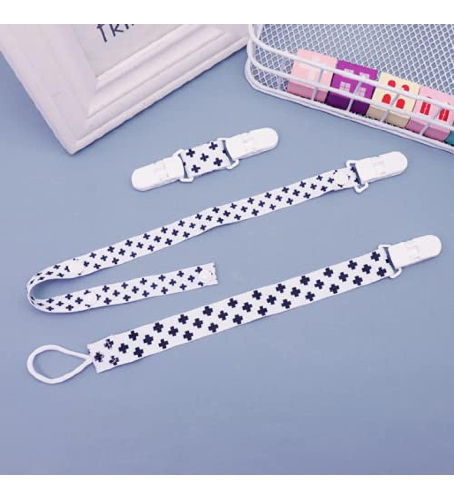 3 x Baby Tissue Clips Pacifier Chain | Safe Strap Pacifier Holder - Secure & Convenient for New Parents - Buy Online on GoSupps.com