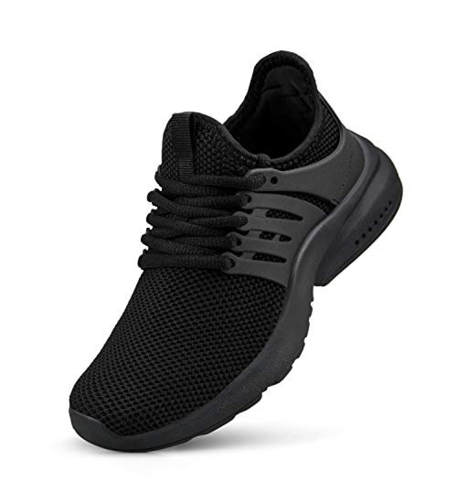 NYZNIA Kids Lightweight Breathable Sneakers - Size 7 Big Kid - Black - Buy Online on GoSupps.com