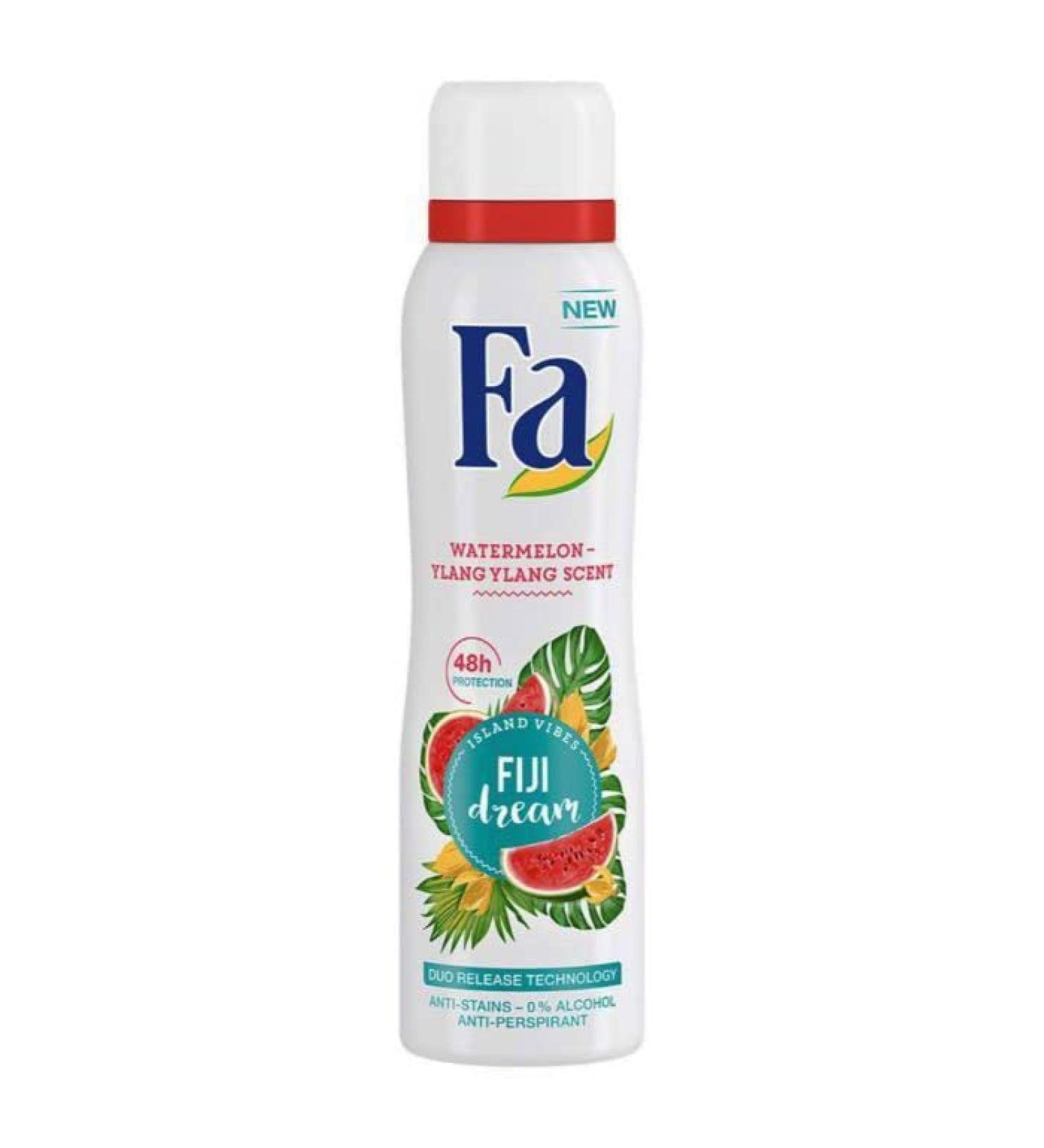 Fa Fiji Dream (Watermelon and Ylang Ylang Scent) Spray Antiperspirant 150 ml