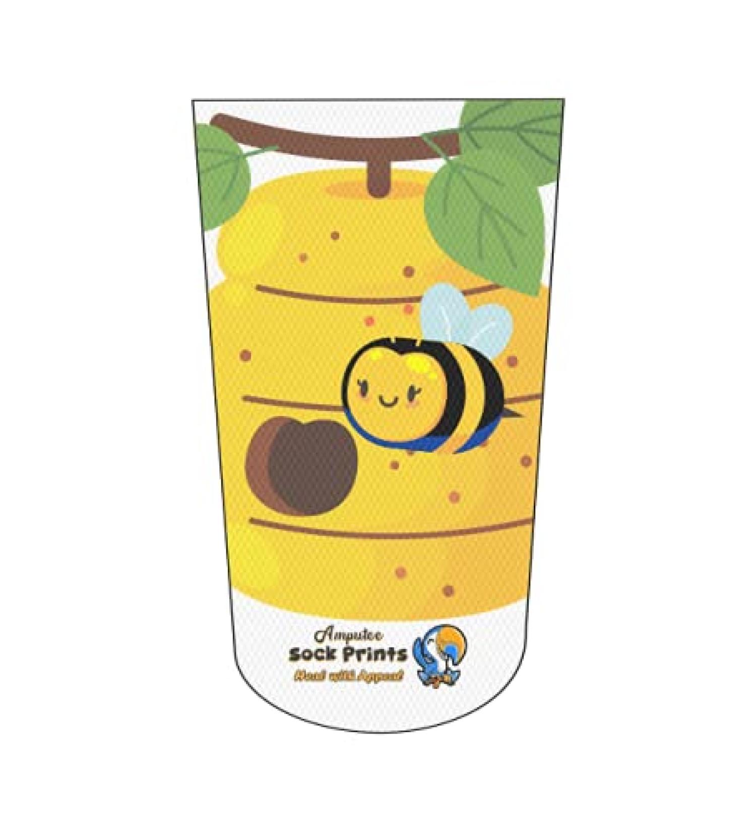 Heal with Appeal Amputee Stump Sock Beehive Happy Bee V1 3Ply - Shop Now - Buy Online on GoSupps.com