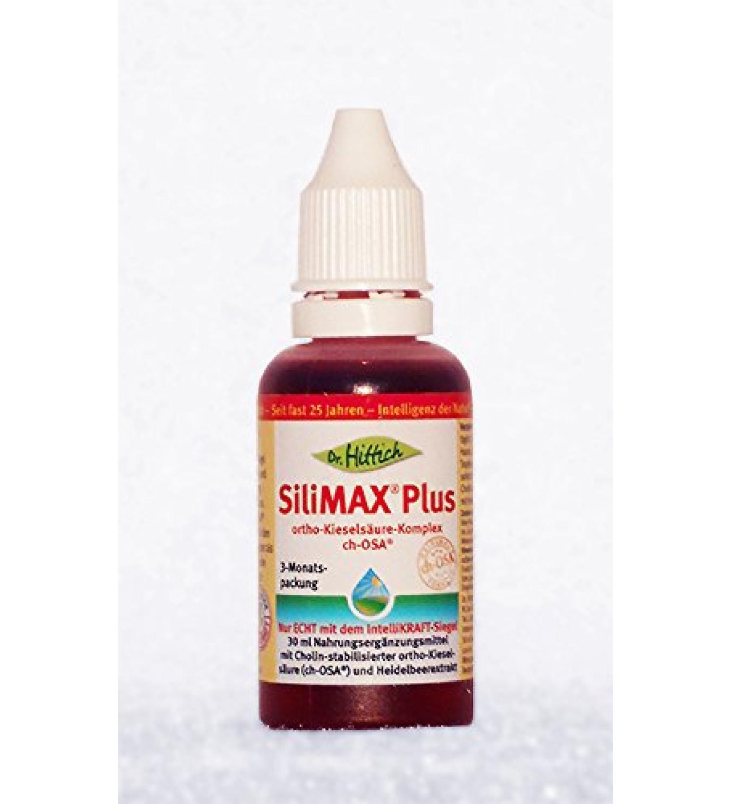 Silimax Plus - 30 ml silica - silicon in liquid easily dosing form for skin nails bones joints and much more - by Dr.Hitting