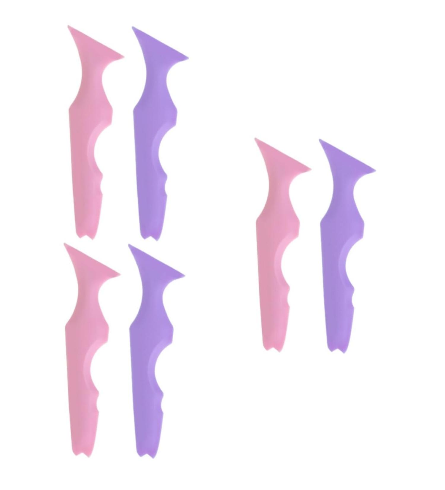 FRCOLOR 6 Pcs Silicone Beauty Ruler Purple Eyeliner Mascara Shield Guard Silicone Eyebrow Aid Bevel Cream - Buy Online on GoSupps.com