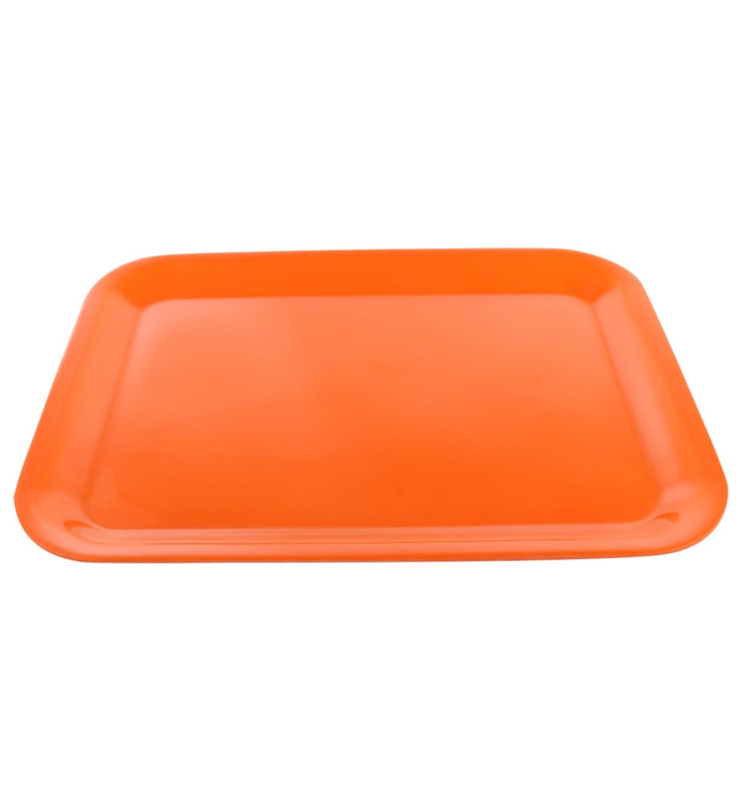 LABRIMP Snack Serving Dish 1pc Tray Wedding Decor Cake Stand Appetizer Plates Outdoor Decor Fruit Plate Breakfast Dessert Plate 38.5X28.5X2CM Orange - Buy Online on GoSupps.com