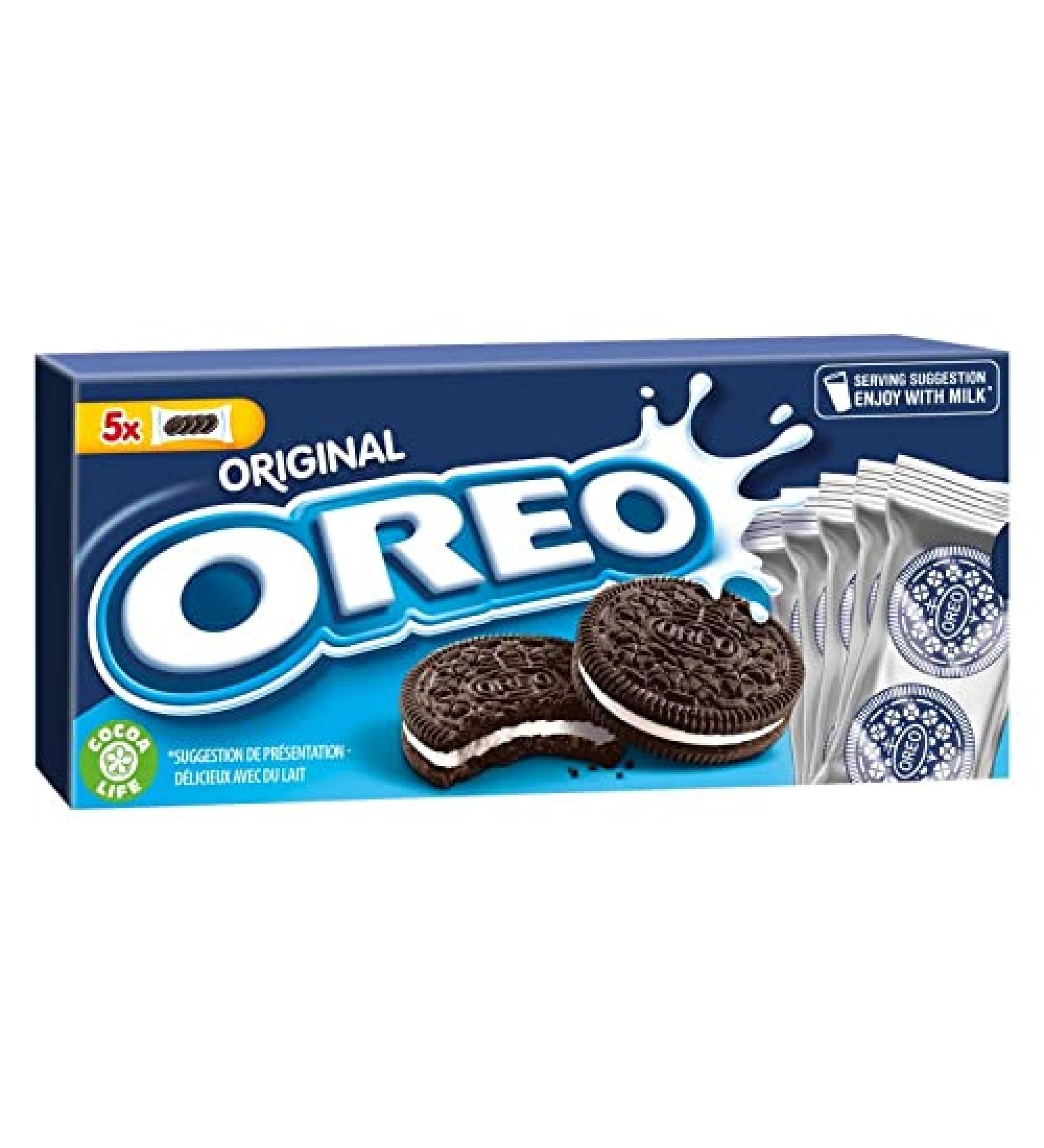  G n rique OREO Original Pocket - 5 Chocolate Cookie Pouches - Convenient 220g Size - Pack of 4 - Buy Online on GoSupps.com