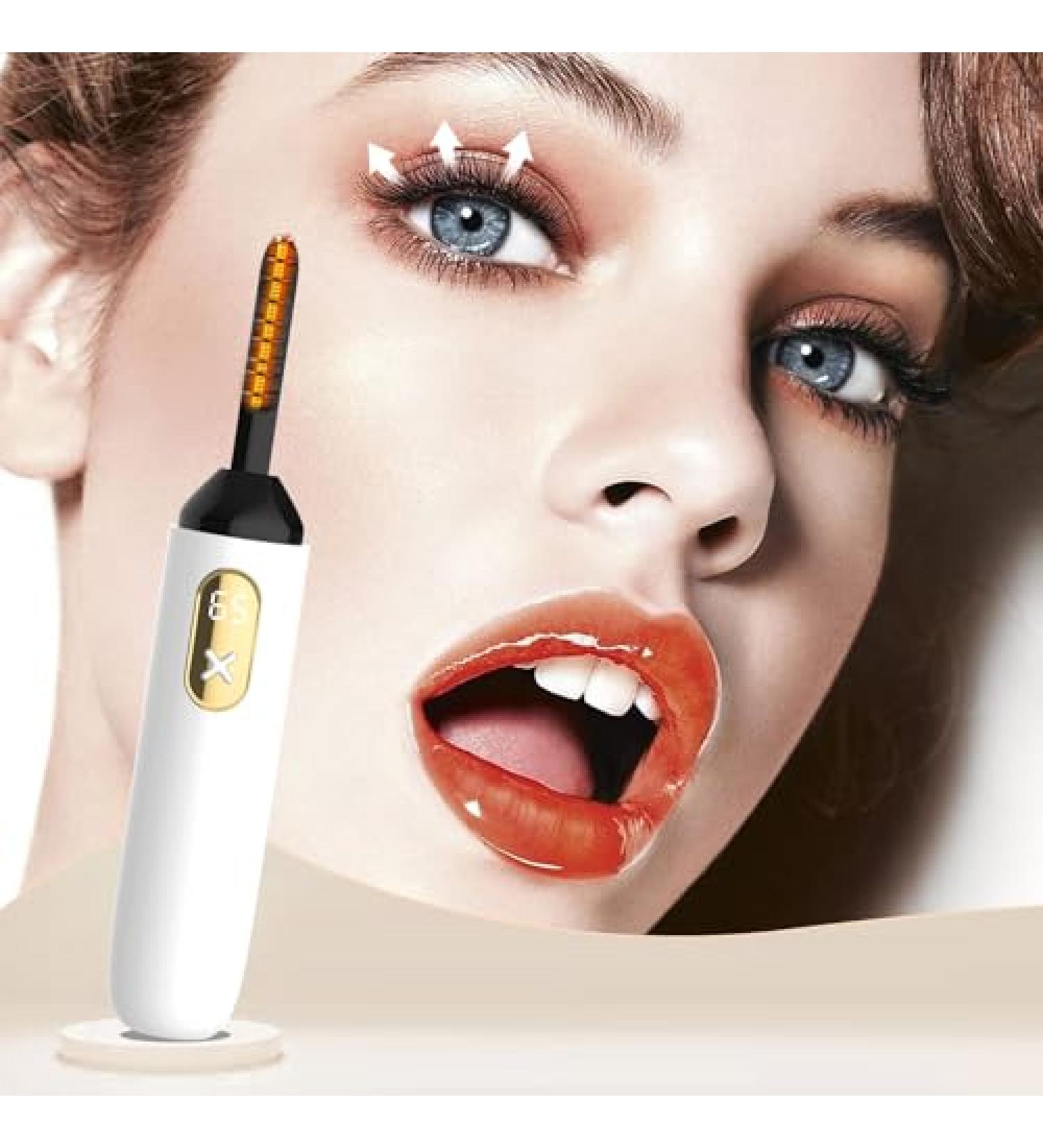  Heated Eyelash Curler BUV Electric Eyelash Curler with Type-C Fast Heating Eye Lash Curler with 2 Heating Modes Anti-Burn Lash Curler No Harm to Lashes - Buy Online on GoSupps.com