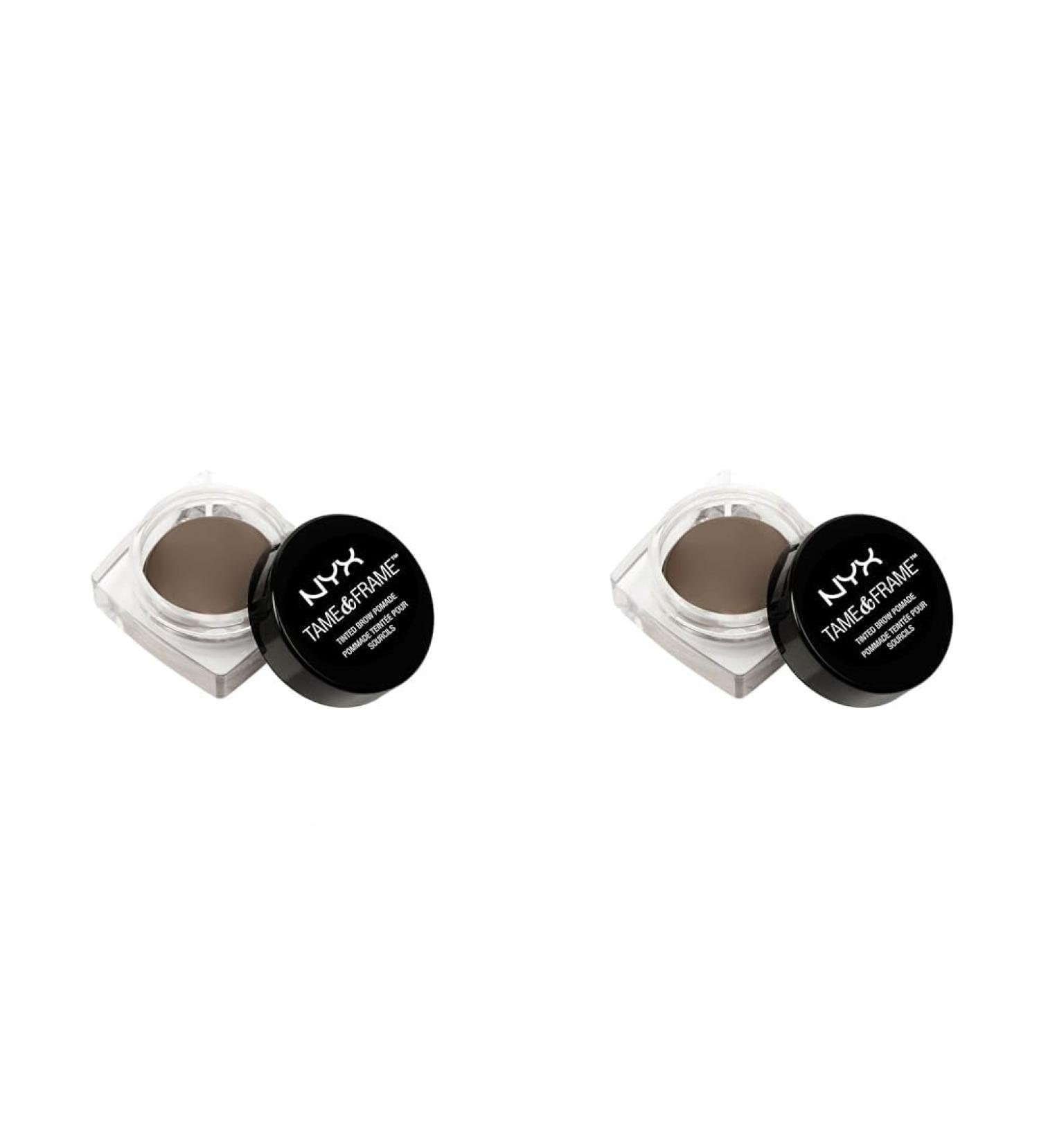 NYX Professional Makeup Tame & Frame Brow Pomade - Waterproof Eyebrow Pomade in Brunette 03 2 Pack 5G - Perfect for All Skin & Hair Colors - Buy Online on GoSupps.com