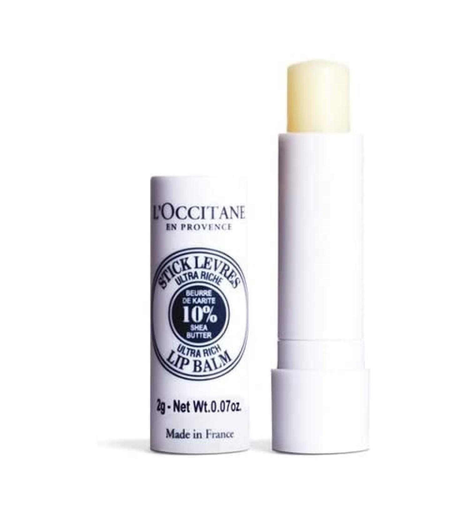 L'Occitane Ultra-Rich 10% Shea Butter Nourishing Lip Balm Stick 0.07 oz - Pack of 1 - Buy Online on GoSupps.com