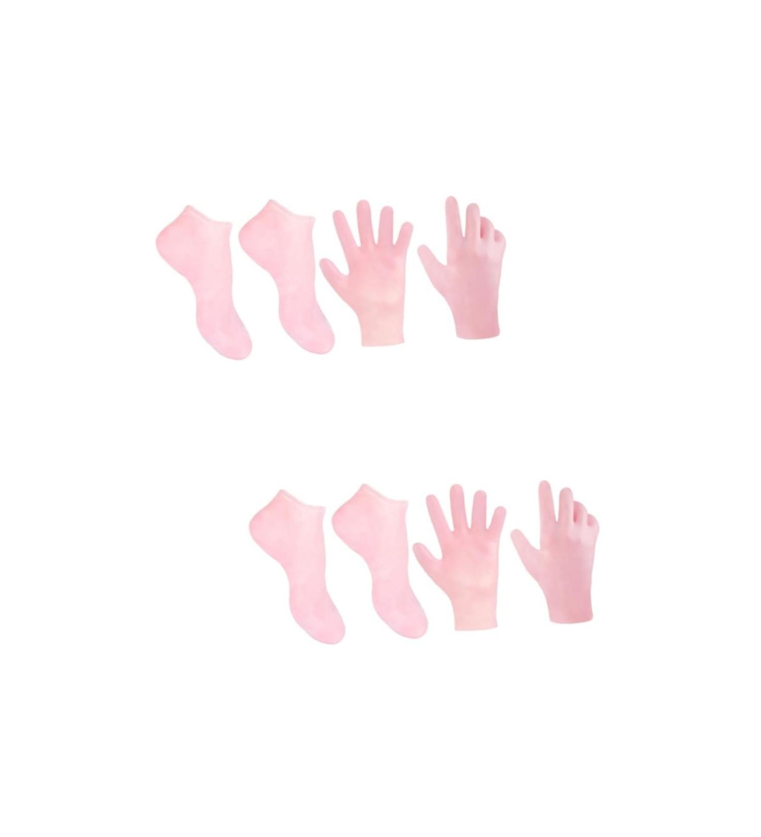 POPETPOP 2 Sets Hydrating Sock Gloves Spa Gloves Moisturizing Socks Moisturizing Hand Gloves Heal Gloves Beauty Hand Gloves Silicone Heel Cover Foot Socks Moisturizer Socks Protector - Buy Online on GoSupps.com