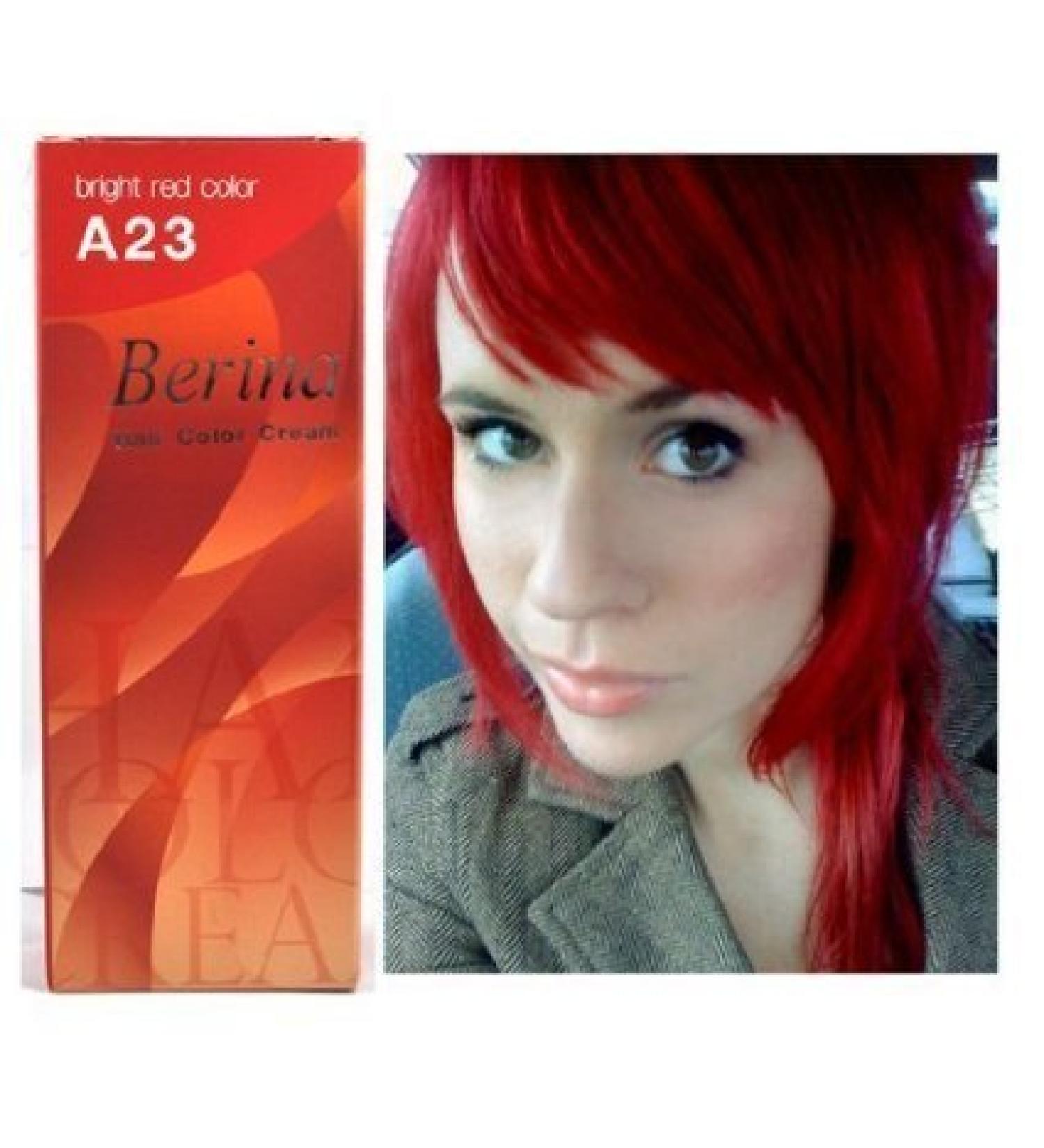 Bright Red Hair Dye Color Cream Permanent Goth Punk Crazy Emo Fashion Salon