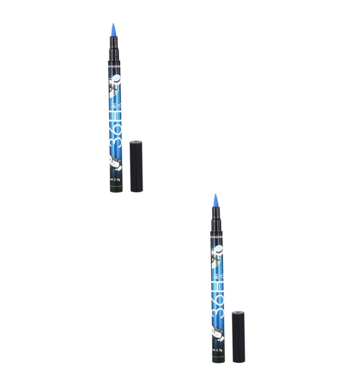 FOMIYES 2pcs Liquid Eyeliner Eyeline Pencil Liquid Liner Women Eyeliner No Smudge Waterproof Pen - Buy Online on GoSupps.com