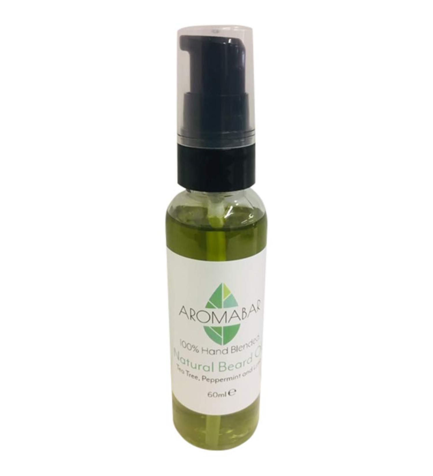Beard Oil 60ml with Tea Tree Peppermint & Lime Natural Oils