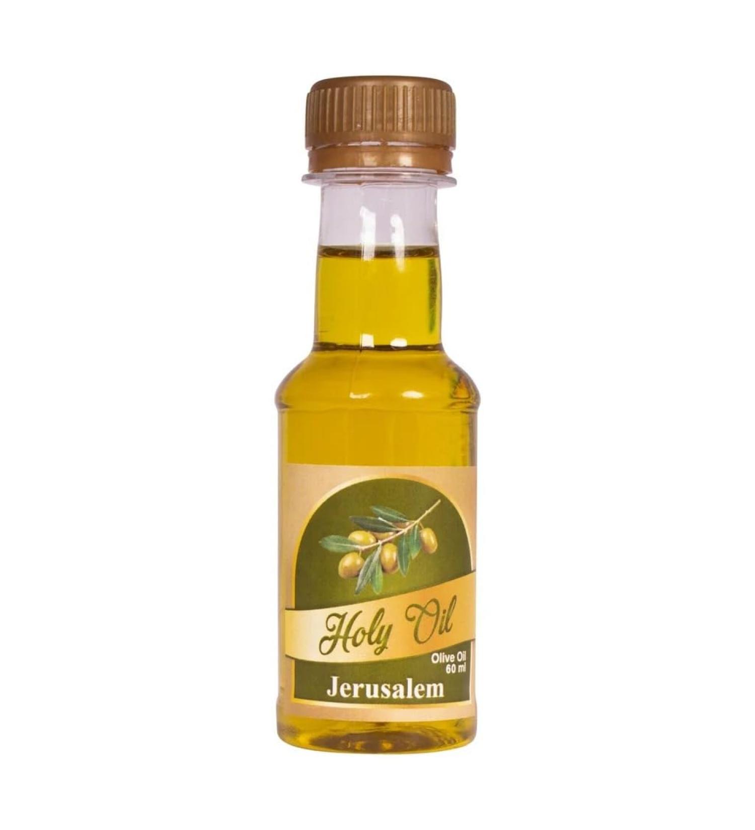 Holy Virgin Olive Oil Bottle from Jerusalem Holy Land for House Blessing Anointing & Prayer Altar Lamp Blessed in Church of the Holy Sepulcher Christian Gift 2.02 fl.oz/60ml
