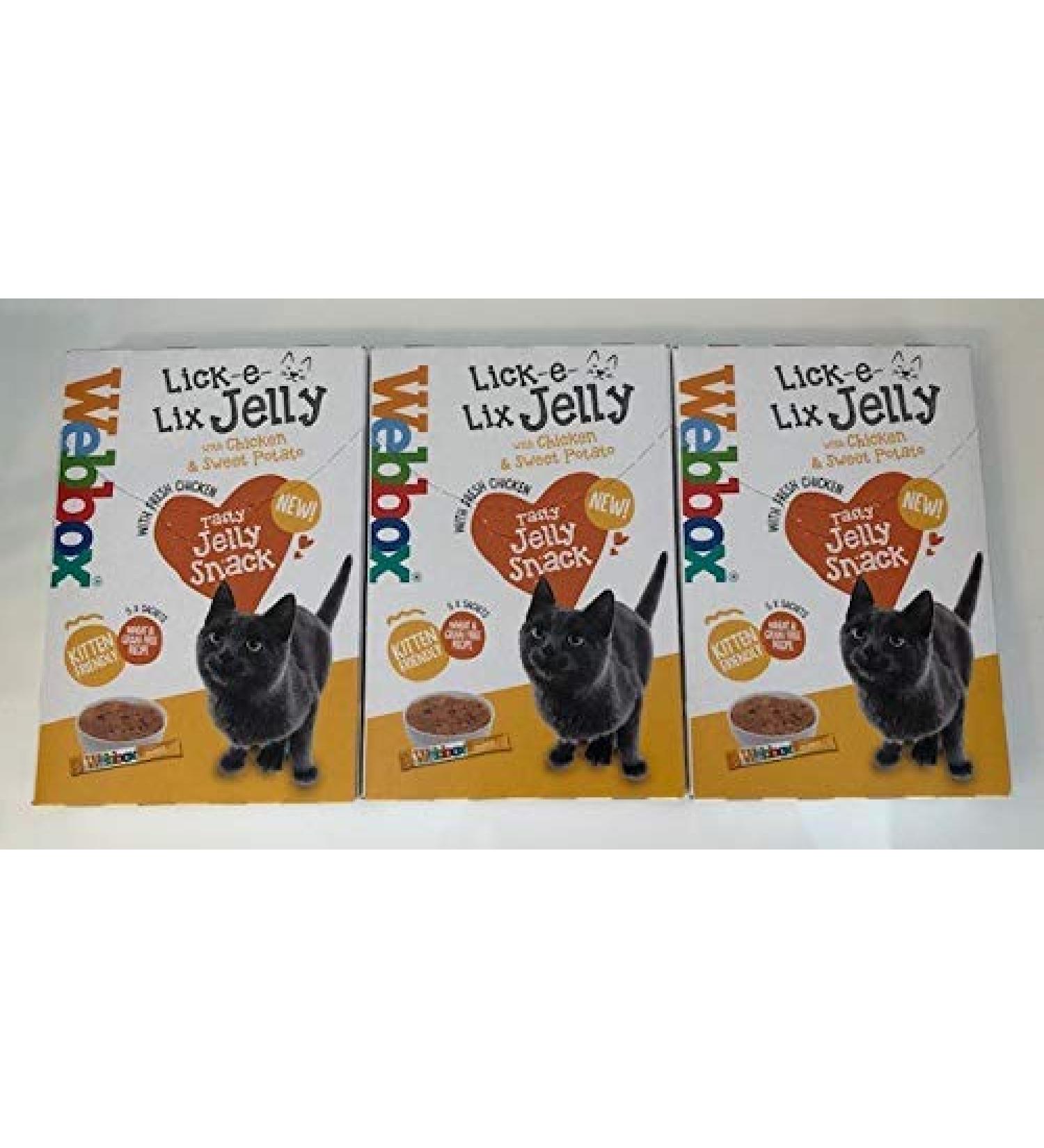 Webbox Lick-e-Lix Jelly with Chicken and Sweet Potato (Pack of 3)