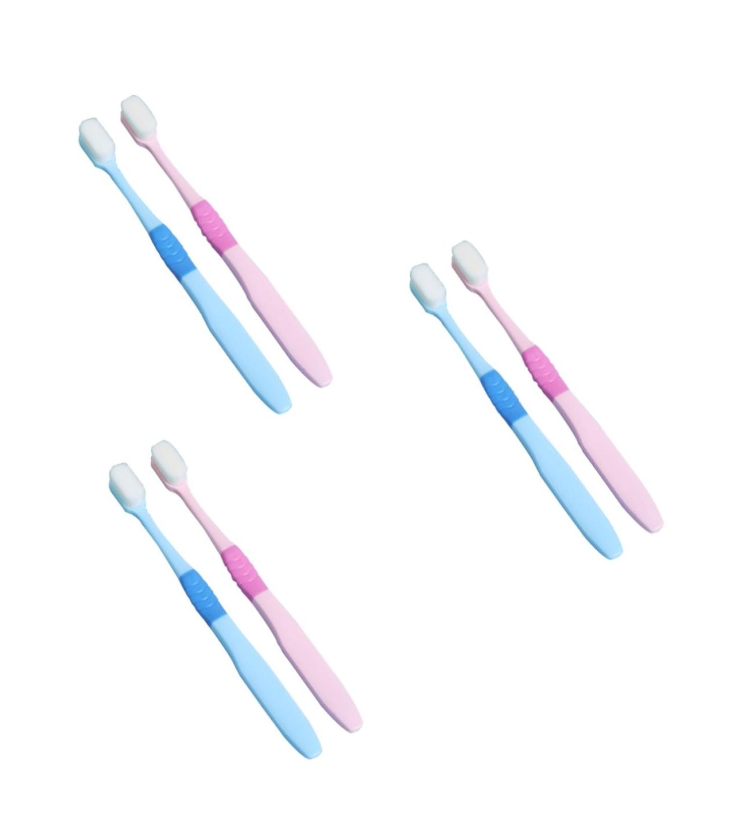 Healeved 6 PCS Toothbrush Clean Brush Set for Ladies - Eco-Friendly PP Design | Perfect for Travel & Daily Use - Buy Online on GoSupps.com