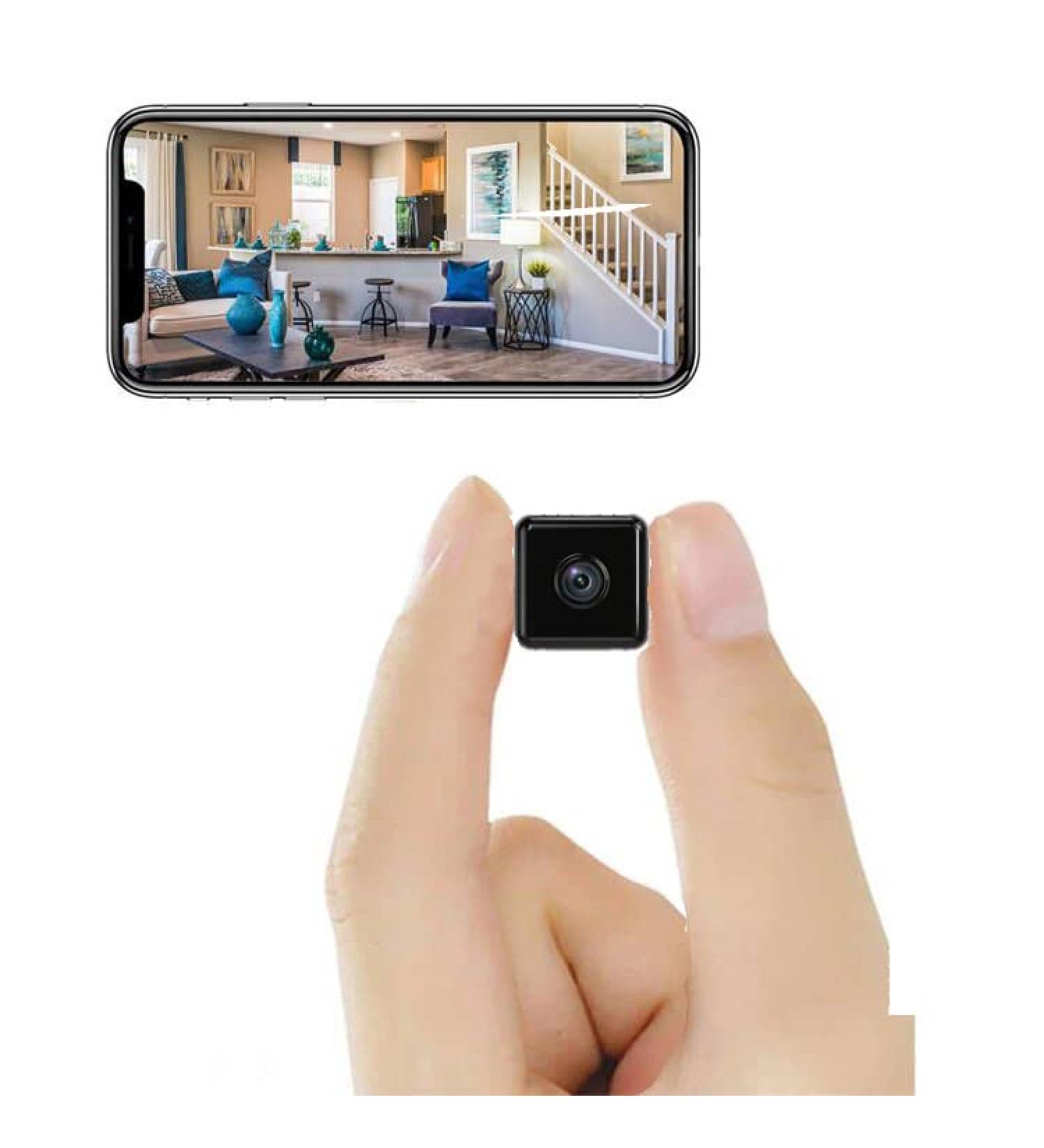 ZHOUCXZDA Hidden Spy Pet Outdoor Camera Wireless Cam Indoor WiFi Body Small Cameras  Dog Home Security Micro Camera Babysitter Surveillance Camera Wireless Security Camera Compatible with Android Black - Buy Online on GoSupps.com