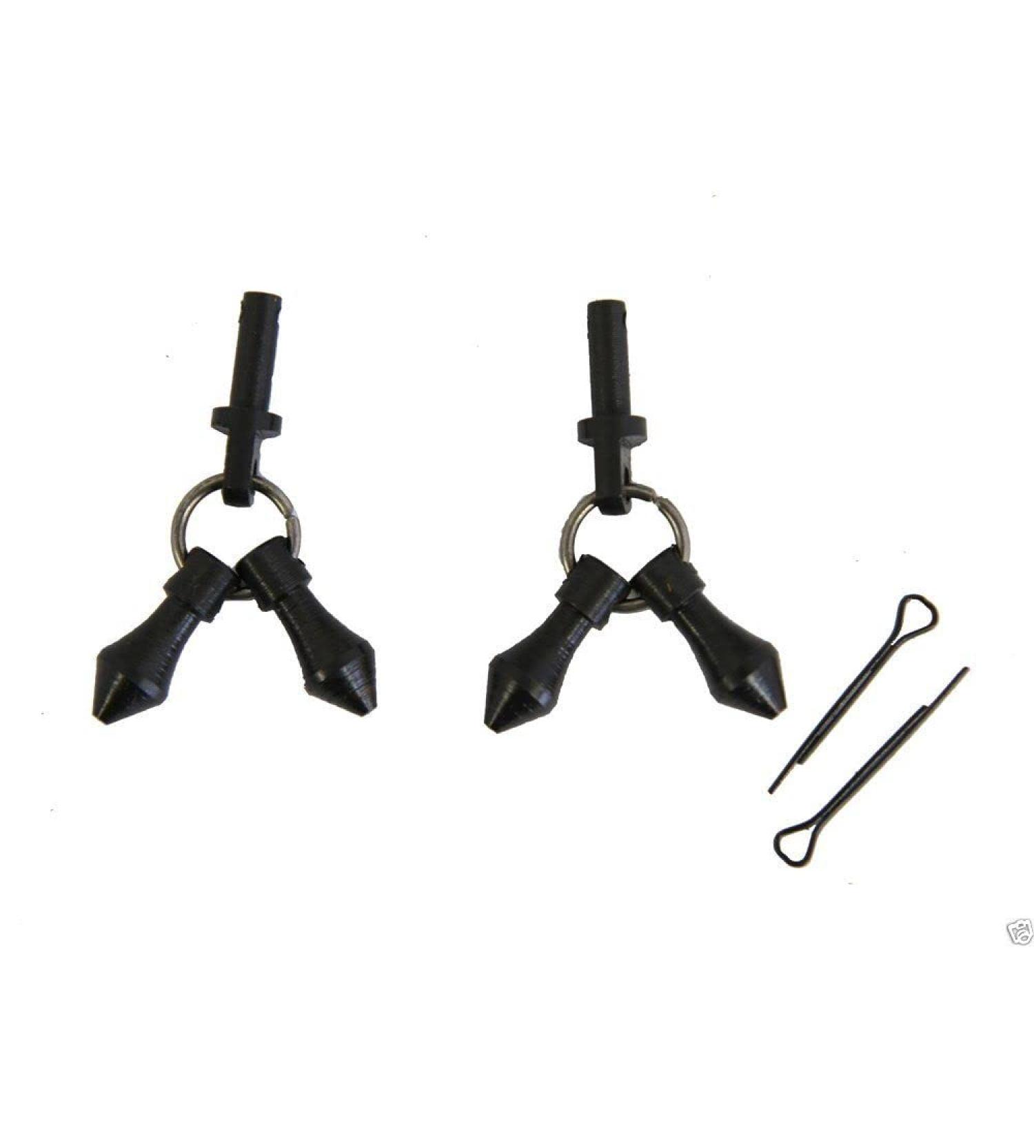 Black Jingle Bobs with Cotter Pins Set