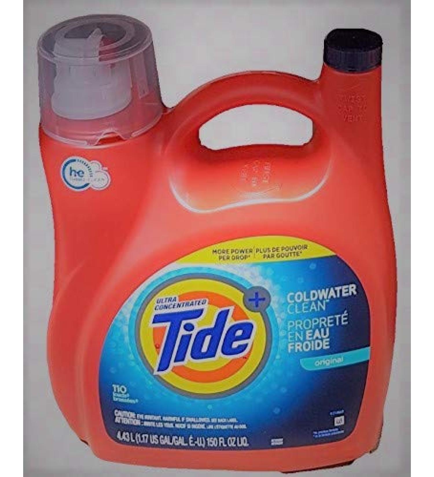 Ultra Concentrated New Tide Coldwater Clean Original Liquid Laundry Detergent 4.43 L/150 Fl. Oz - 110 Loads