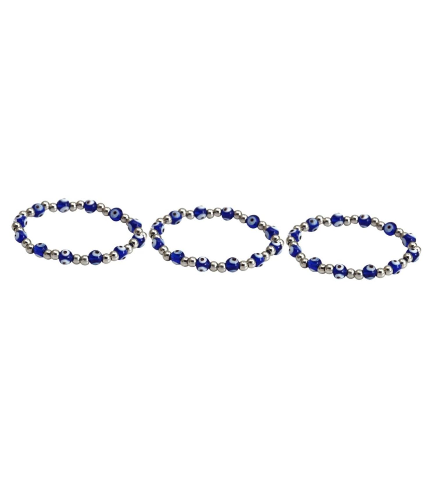 COHEALI Men s Bracelets 3pcs Devil Eyes Bracelet Men Bracelet Bracelets Beads Evil Eye Bracelet Rope Rosary Man Elastic As Shownx3pcs 18x0.8cmx3pcs - Buy Online on GoSupps.com